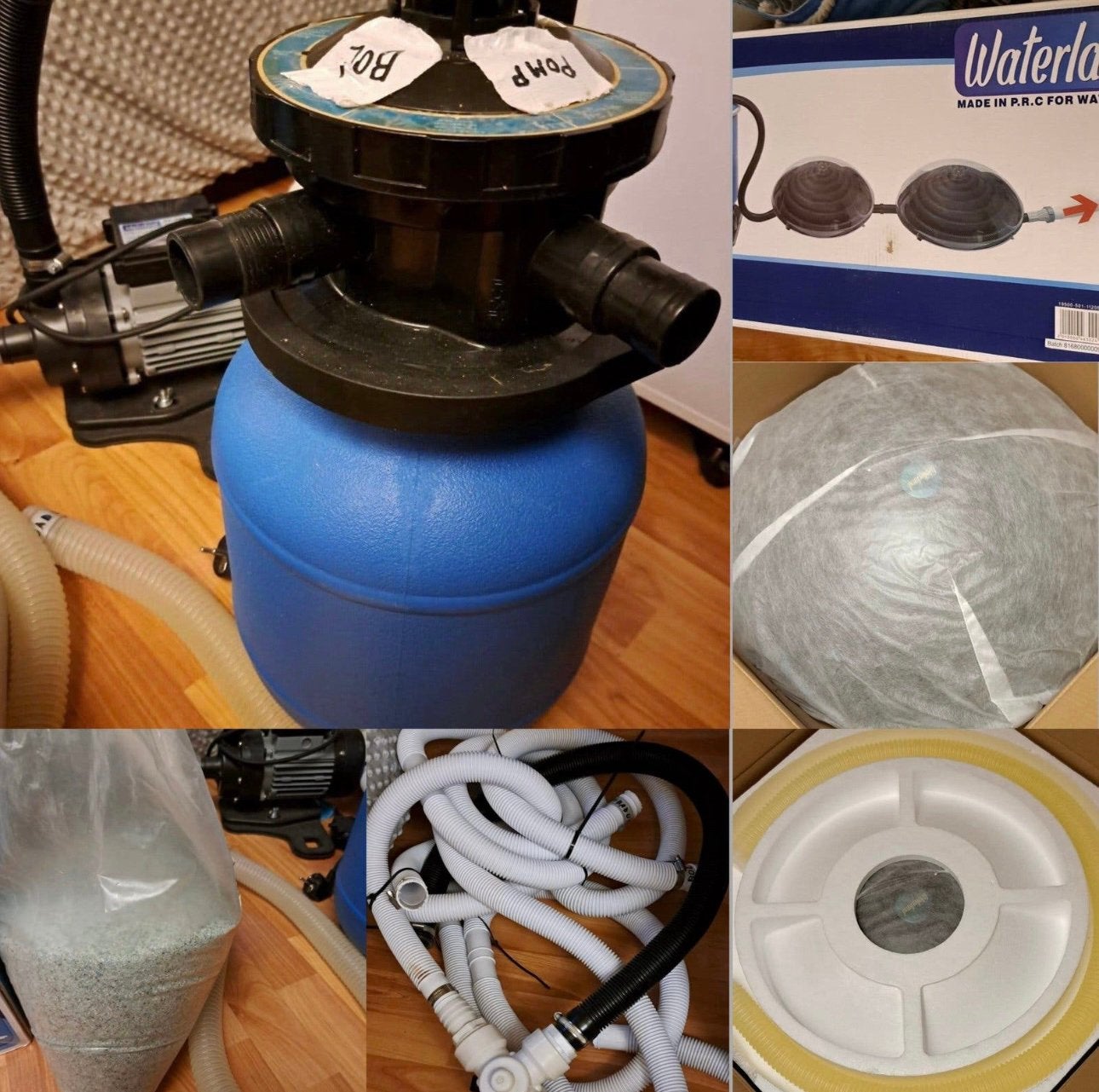 Zandfilterpomp met warmtebol en toebehoren, Tuin en Terras, Ophalen, Zo goed als nieuw