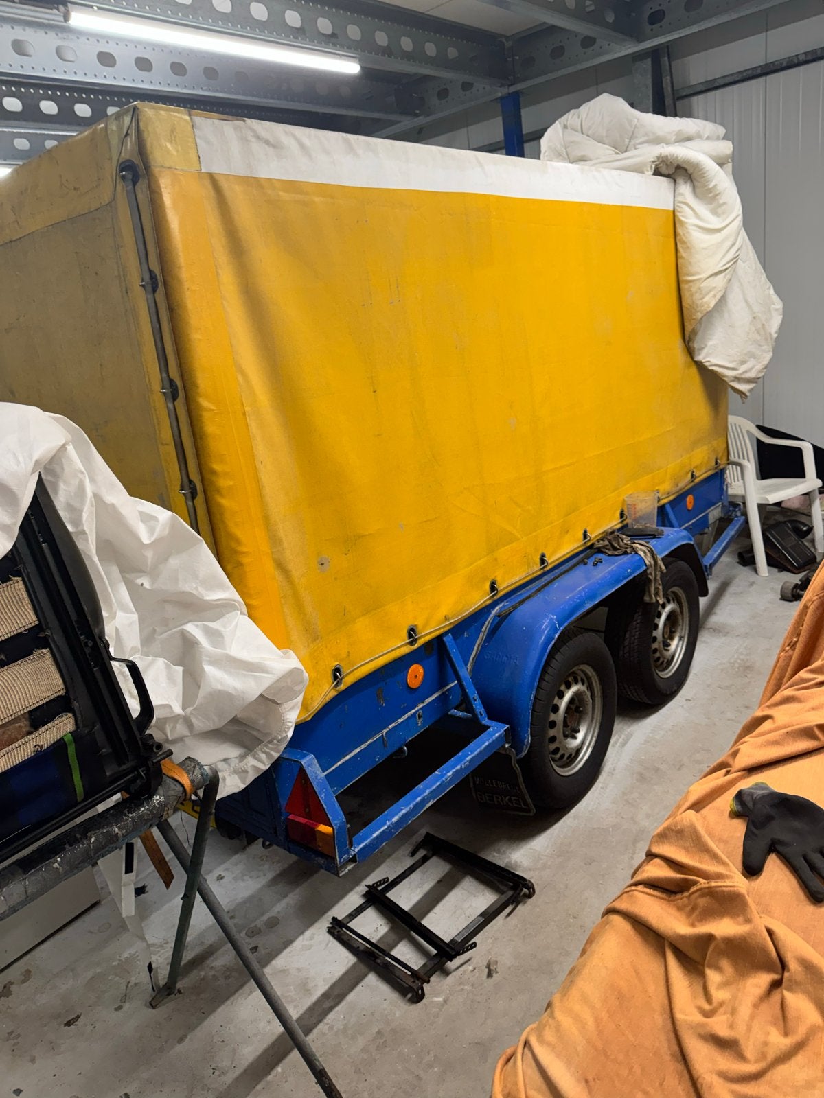 Tandemasser met huif, Auto diversen, Ophalen of Verzenden, Gebruikt