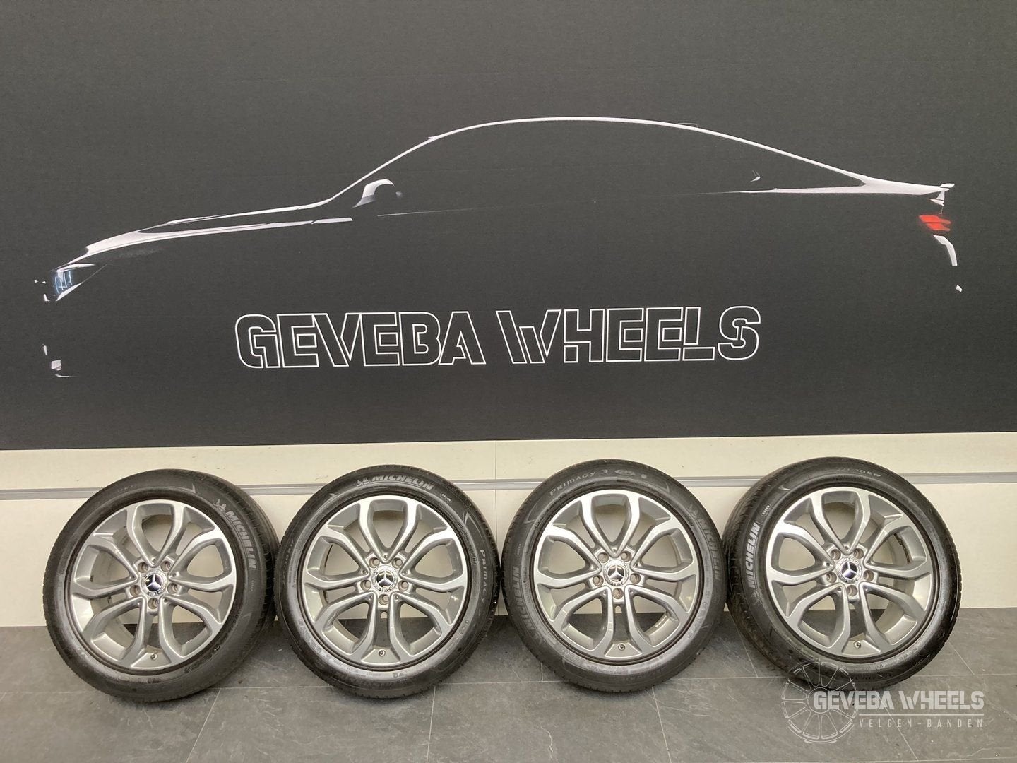 17” originele Mercedes C w205 velgen + banden 5x112 A2054010, Auto-onderdelen, Gebruikt, -, -, Banden en Velgen