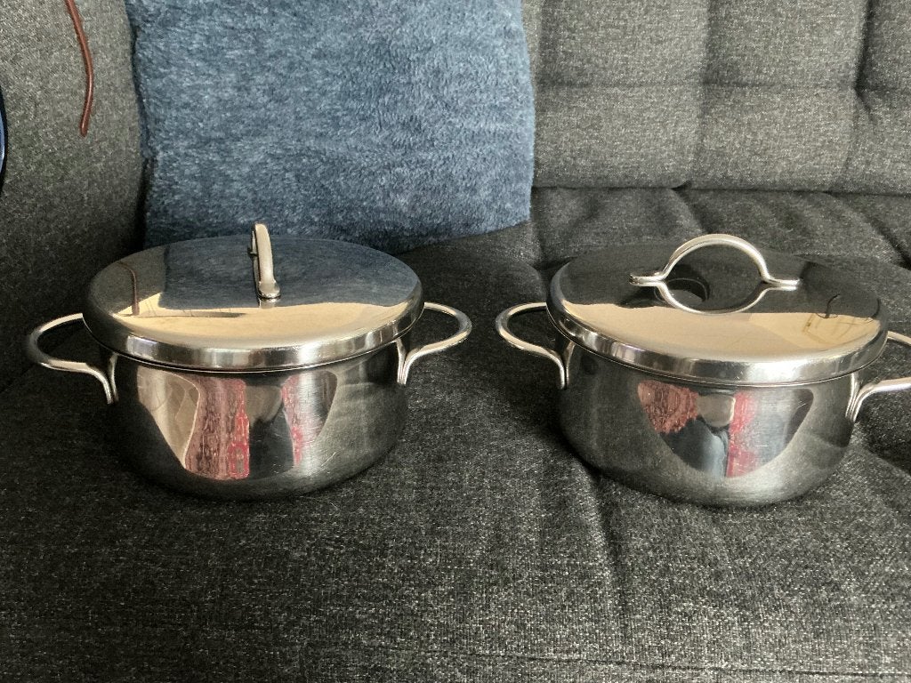 Sigg pannen, Gebruikt, Pannenset, Ophalen of Verzenden, Rvs