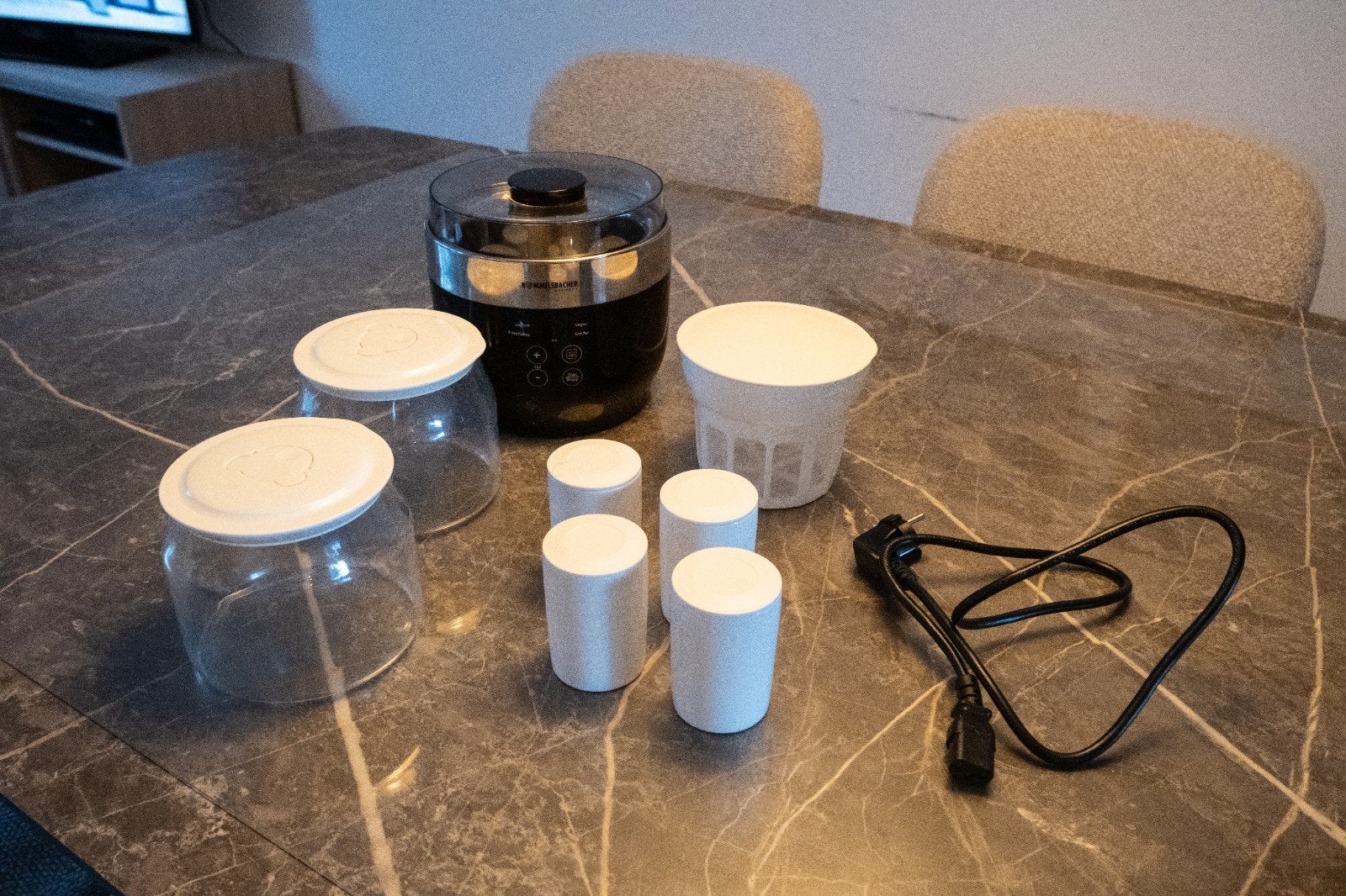 Rommelsbacher JG 80 yoghurt maker, Witgoed en Apparatuur, 1 tot 2 liter, Ophalen of Verzenden, Zo goed als nieuw, 3 snelheden of meer