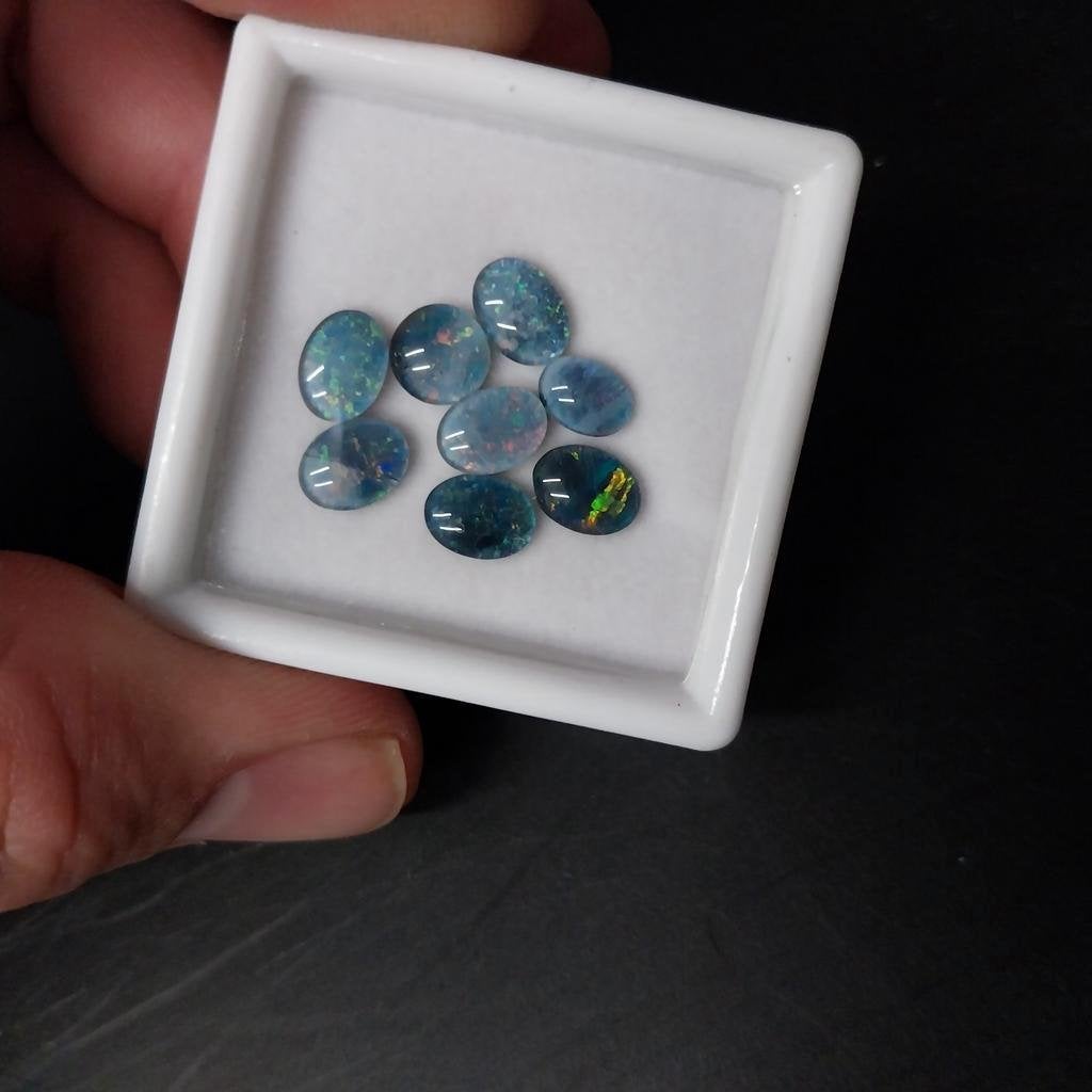 Lot met triplet opalen Australische opaal., Sieraden, Tassen en Uiterlijk, Edelstenen, Ophalen of Verzenden