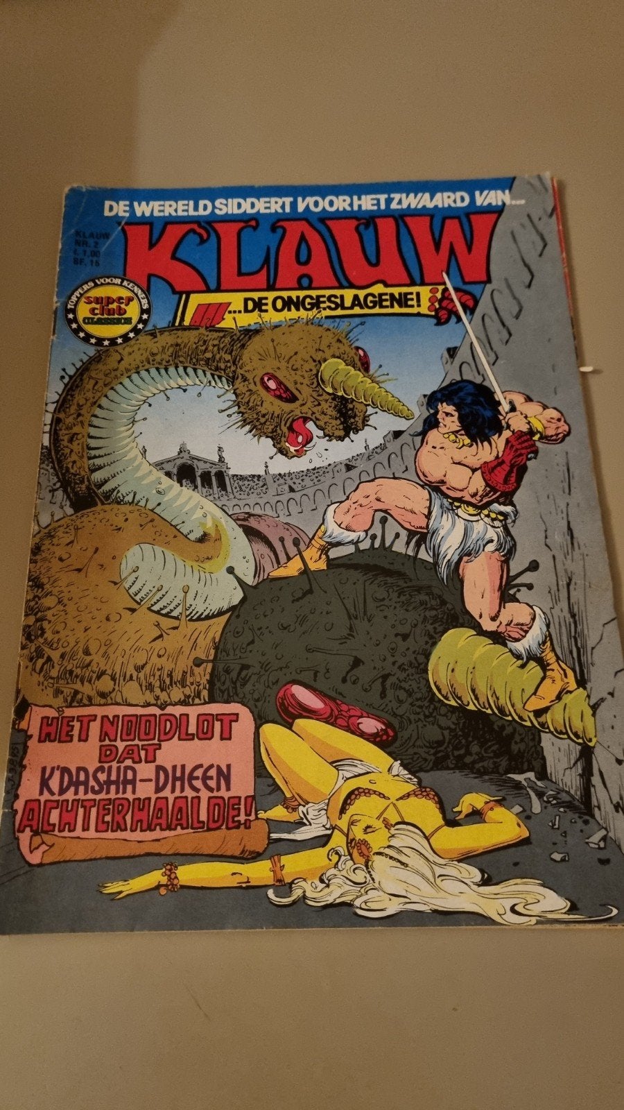 KLAUW De Ongeslagene! Nr. 2 - Klassiek Stripboek, Ophalen of Verzenden