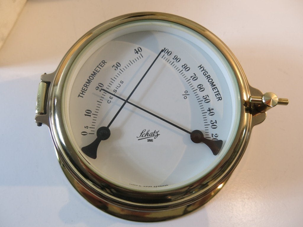 Schatz 1881 comfort Thermo- hygrometer, Ophalen of Verzenden, Zo goed als nieuw, Kaart, Foto of Prent