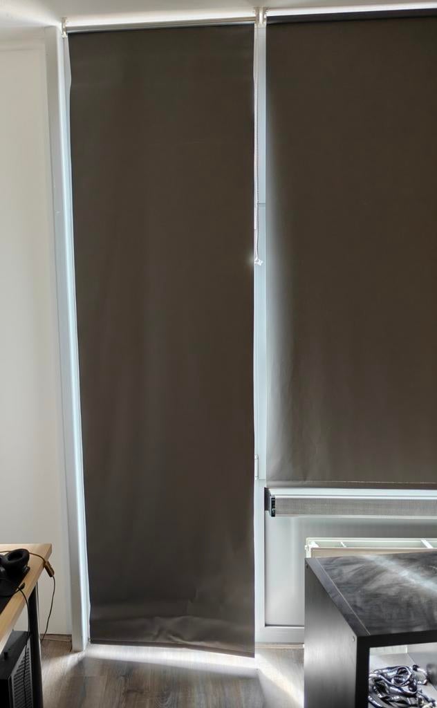 2 rolgordijnen, Ophalen, 200 cm of meer, 200 cm of meer