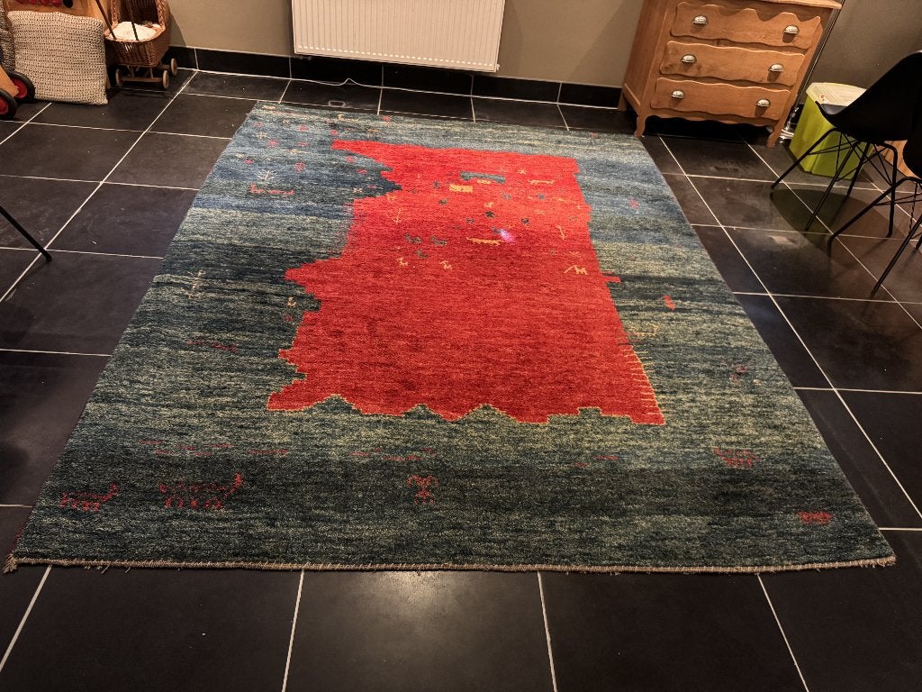 Vloerkleed Gabbeh, Ophalen, Perzisch, 200 cm of meer, Zo goed als nieuw