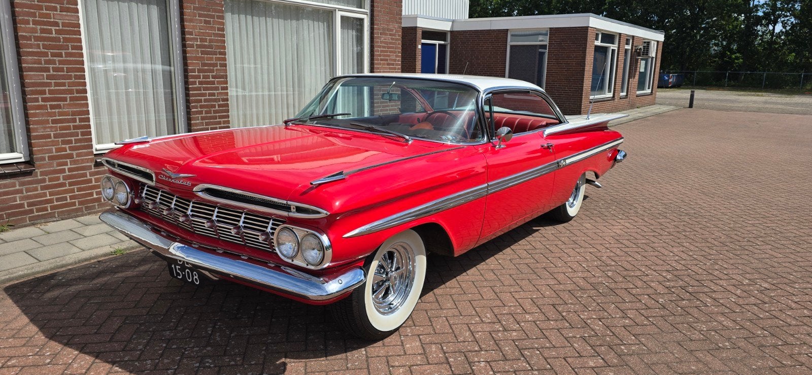 59"Chevy impala hardtop coupe V8 automaat, Auto's, Automaat, Achterwielaandrijving, Leder en Stof, Overige kleuren