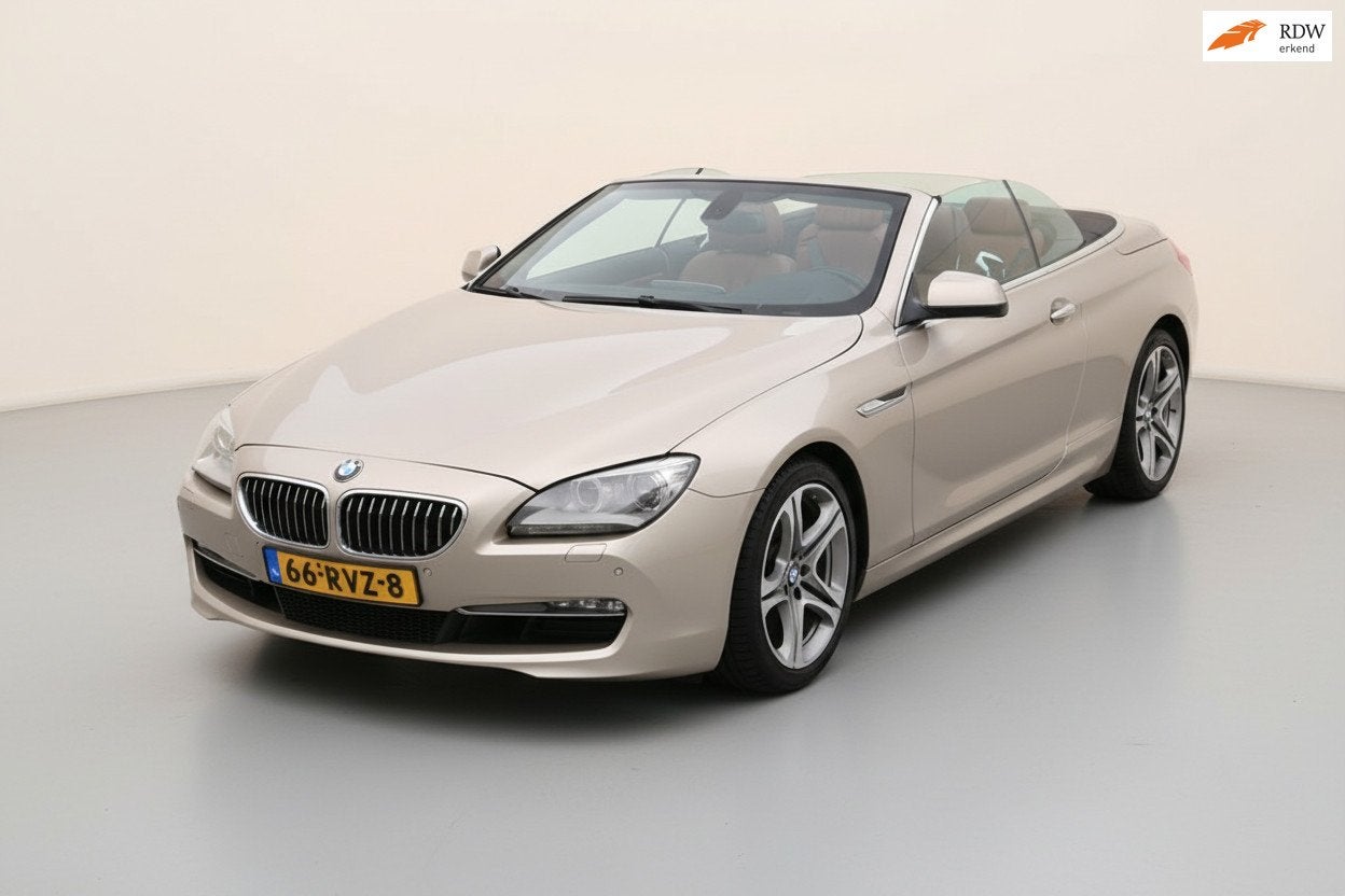BMW 6-serie Cabrio 640i High Executive DEALER OND NL-AUTO NA, Euro 5, Achterwielaandrijving, Gebruikt, Cabriolet