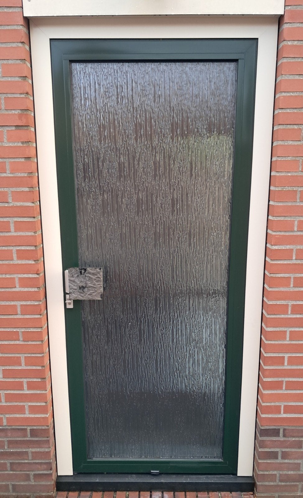 Aluminium buitendeur volglas., Gebruikt, Deurkozijn, Aluminium, 150 tot 225 cm