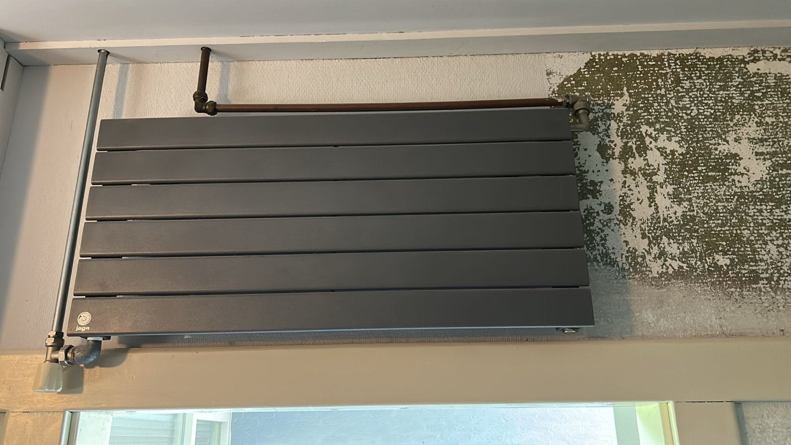 Jaga radiator, grijs., Doe-het-zelf en Verbouw, Verwarming en Radiatoren, Zo goed als nieuw, Radiator, 500 tot 800 watt, 30 tot 80 cm