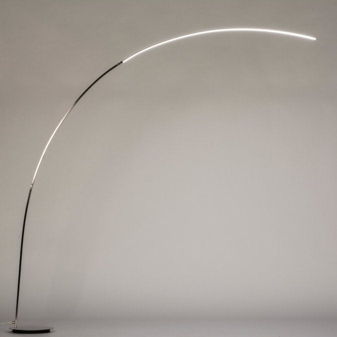 booglamp led staal touche dimmer of zwart bank tafel lamp, Ophalen of Verzenden, Nieuw, 150 tot 200 cm