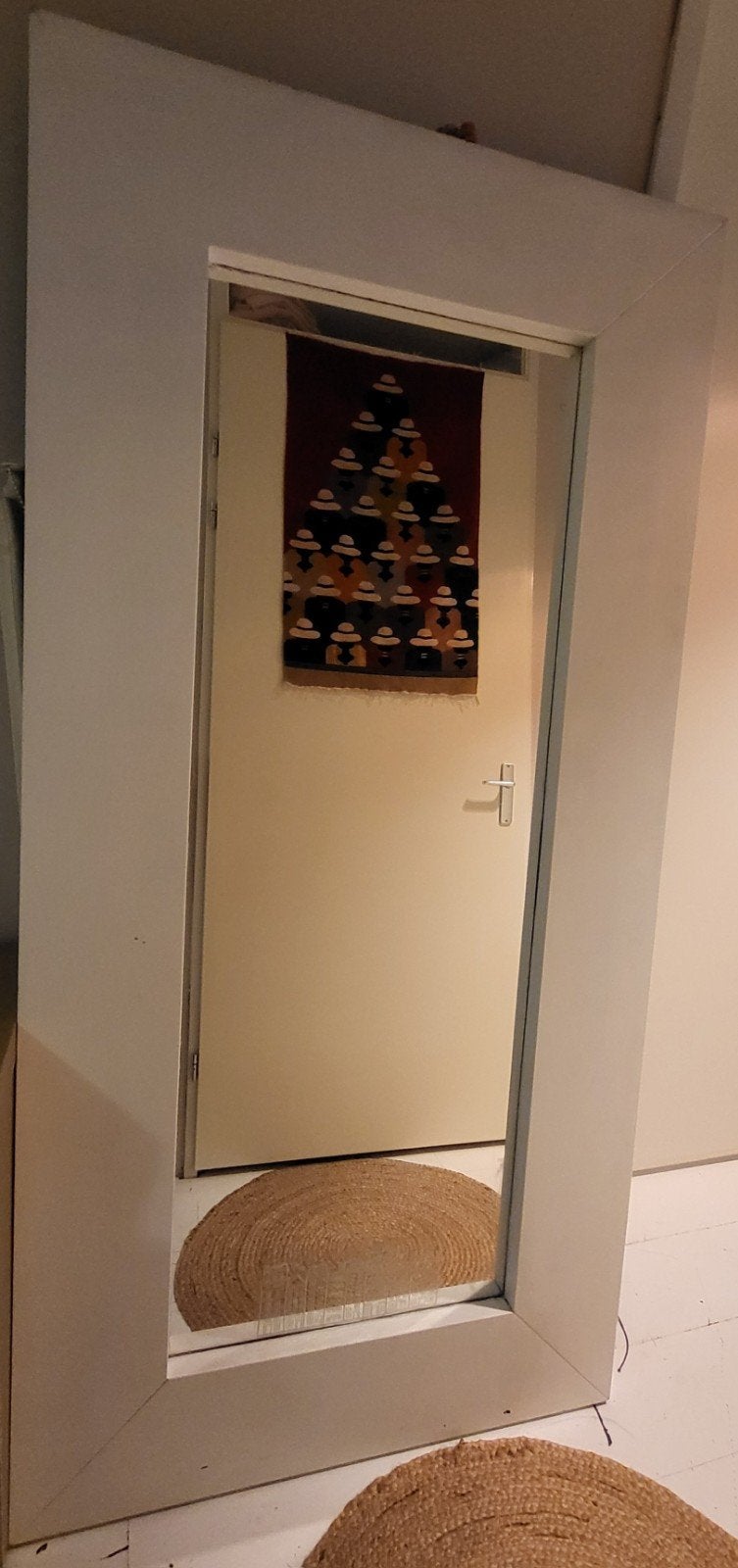 Ikea Mongstad spiegel wit geverfd - Collectorsitem, Ophalen, Rechthoekig