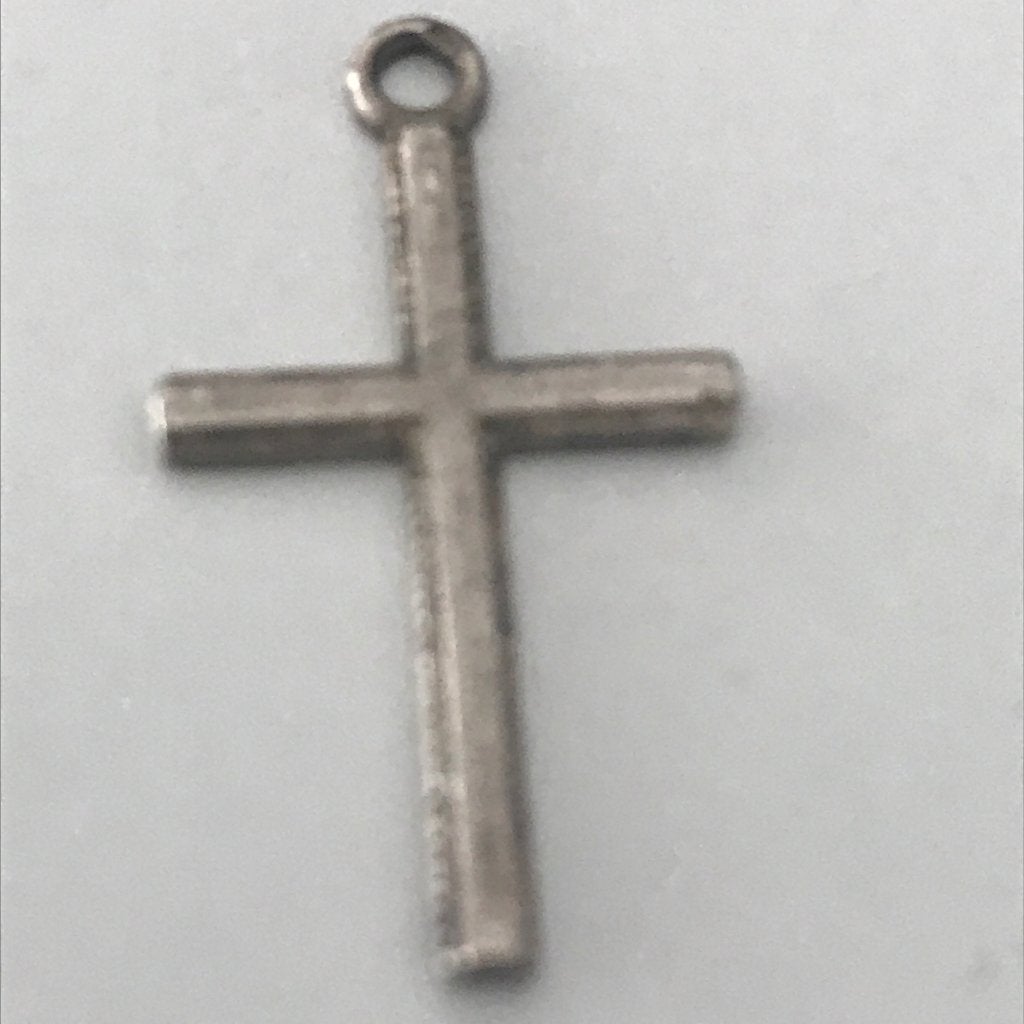 Zilver Kruis Hanger, Gebruikt, Ophalen of Verzenden, Kruis of Symbool, Zilver