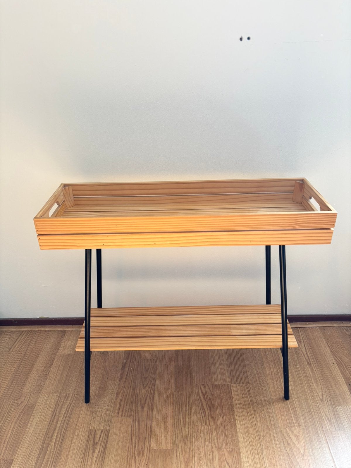 Sidetable / plantenstandaard ikea VANILJSTÅNG, Ophalen, 50 tot 100 cm, Zo goed als nieuw, Grenenhout