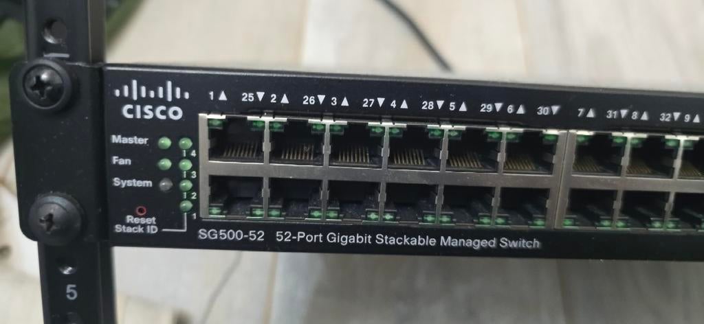 Cisco SG500-52 Gigabit Stackable Managed Switch, Ophalen of Verzenden