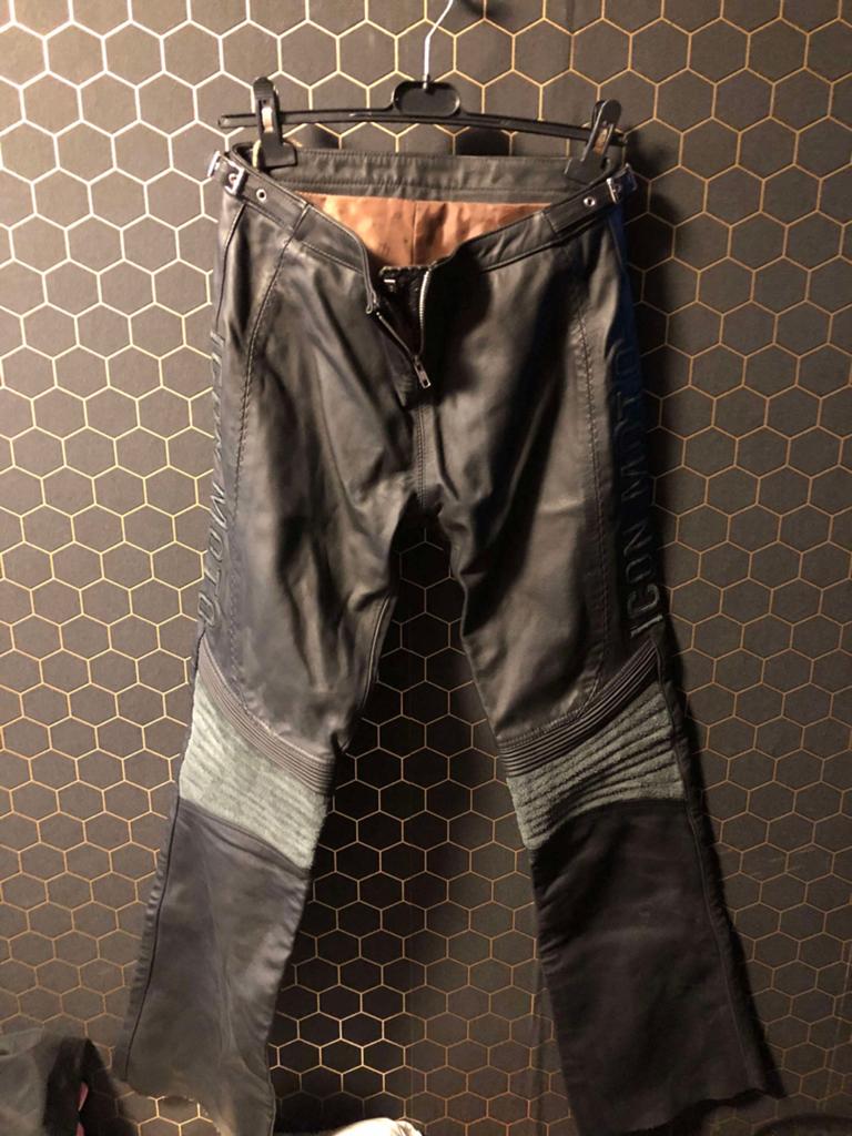 Icon Moto leren motorbroek, Ophalen of Verzenden, Tweedehands, Heren, Broek | leer