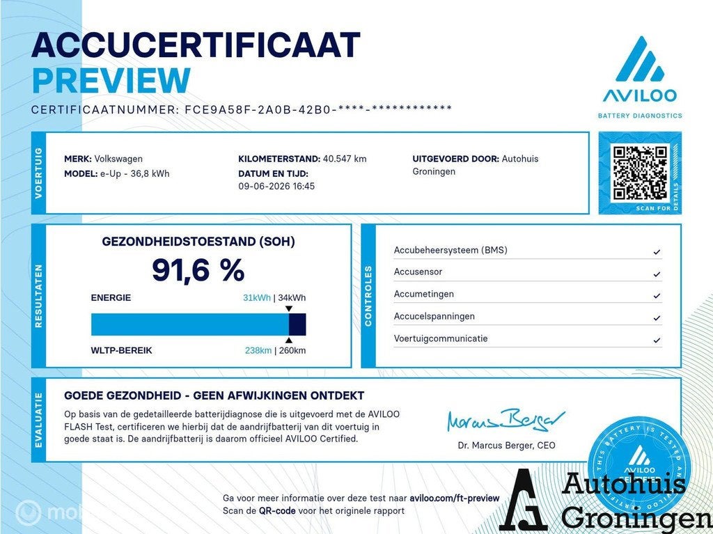 Volkswagen e-up! | Stoelverwarming | Achteruitrijcamera | Cr, Auto's, Volkswagen, 83 pk, Stof, Gebruikt, 1148 kg