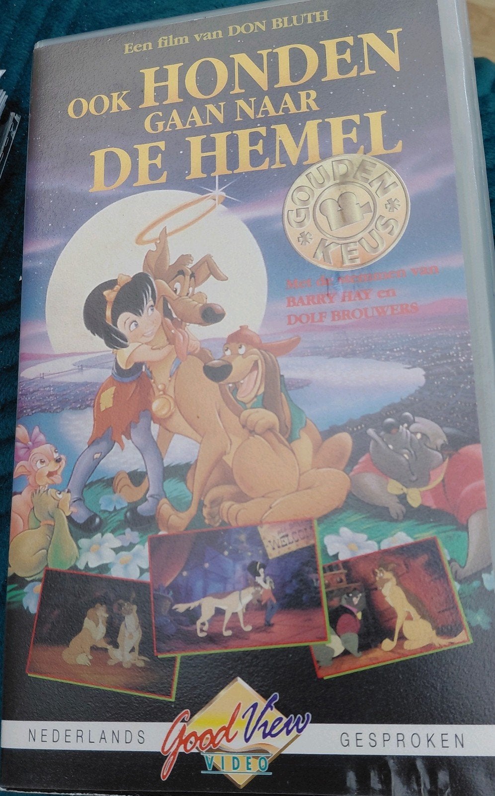 VHS: Ook Honden Gaan Naar De Hemel (Nederlands Gesproken), Cd's en Dvd's, Gebruikt, Alle leeftijden, Kinderfilm, VHS
