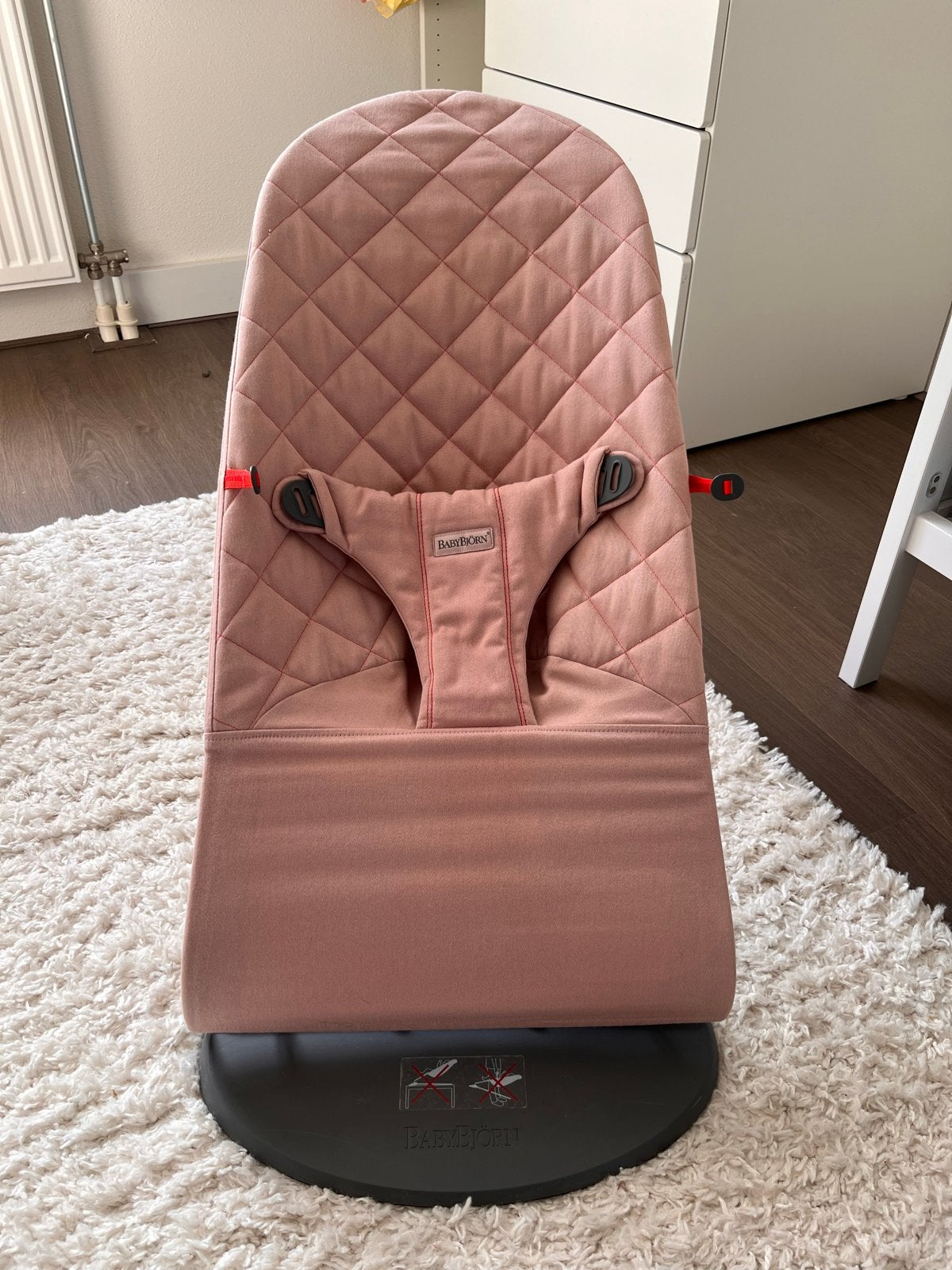 BabyBjörn Bouncer Bliss - Roze, Ophalen of Verzenden, Zo goed als nieuw