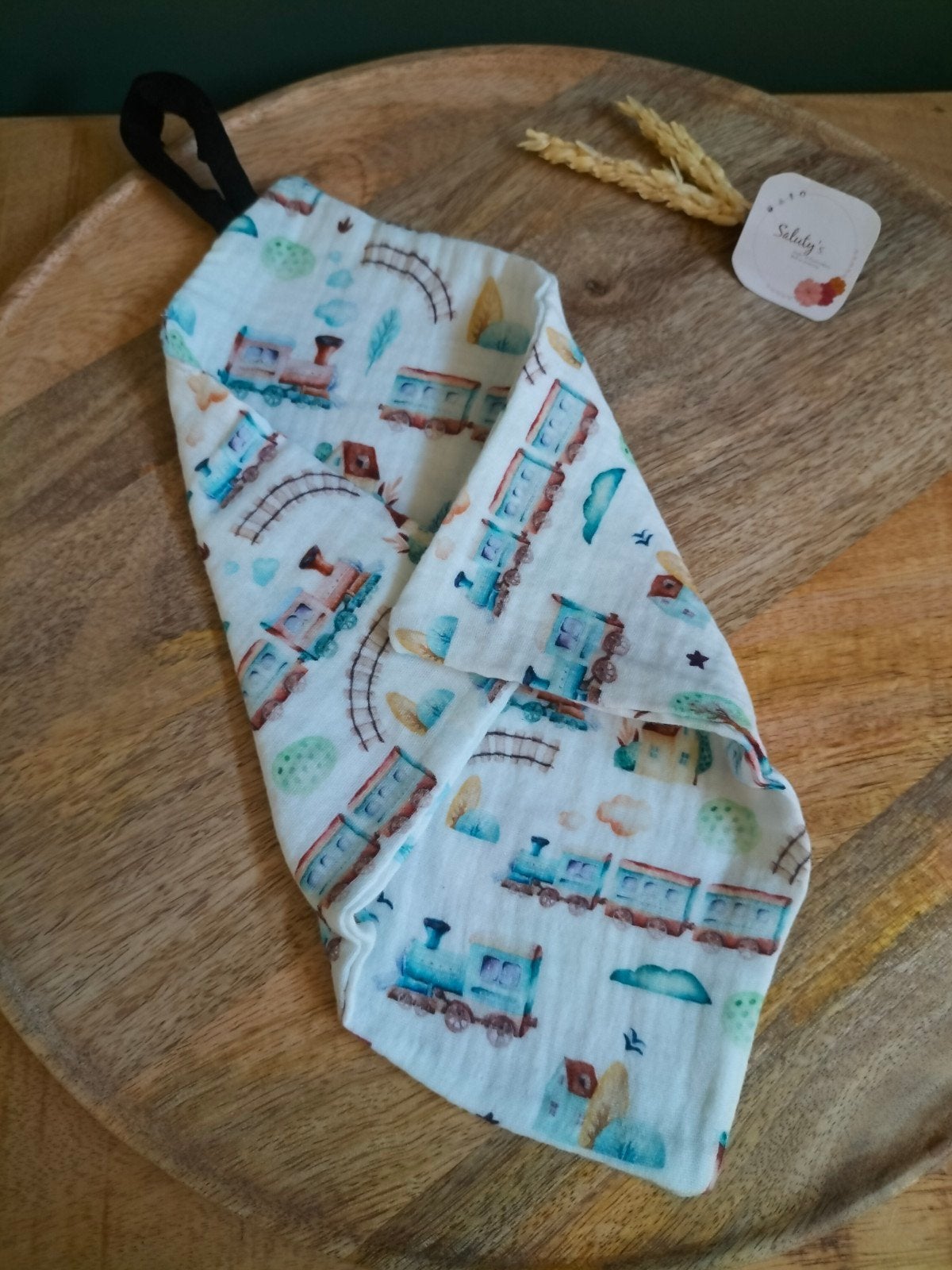 Nieuw • Speendoek Hydrofiel - Treintjes, Kinderen en Baby's, Babymode-accessoires, Verzenden, Nieuw, Saluty's kinder- en kraamcadeaus