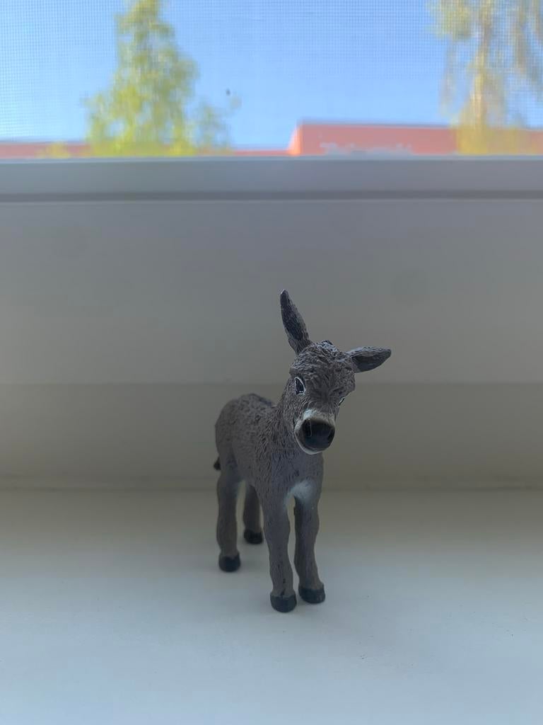Schleich Veulen/Baby Ezel - Farm World 13746, Ophalen of Verzenden, Zo goed als nieuw