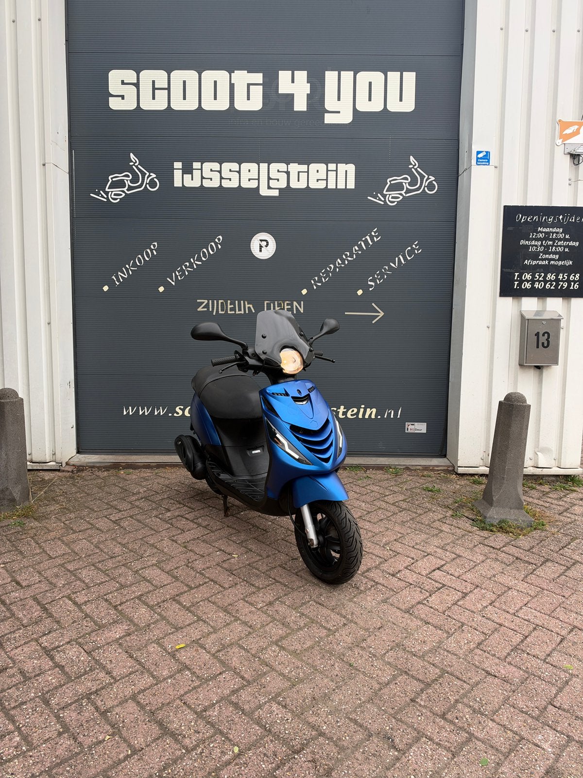 ZIP SP BROM 4T 2V BWM BLAUW GARANTIE FULL OPTION, Ophalen, Maximaal 45 km/u, Zip, Zo goed als nieuw