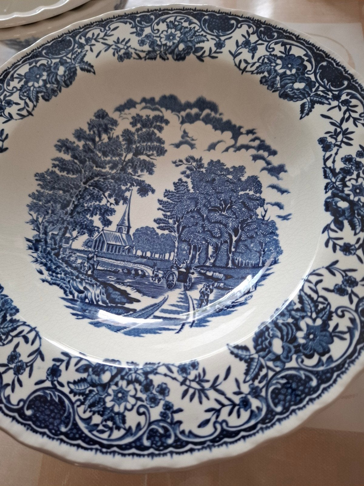 Servies set: 12 platte, 12 diepe borden en 2 schalen, Ophalen
