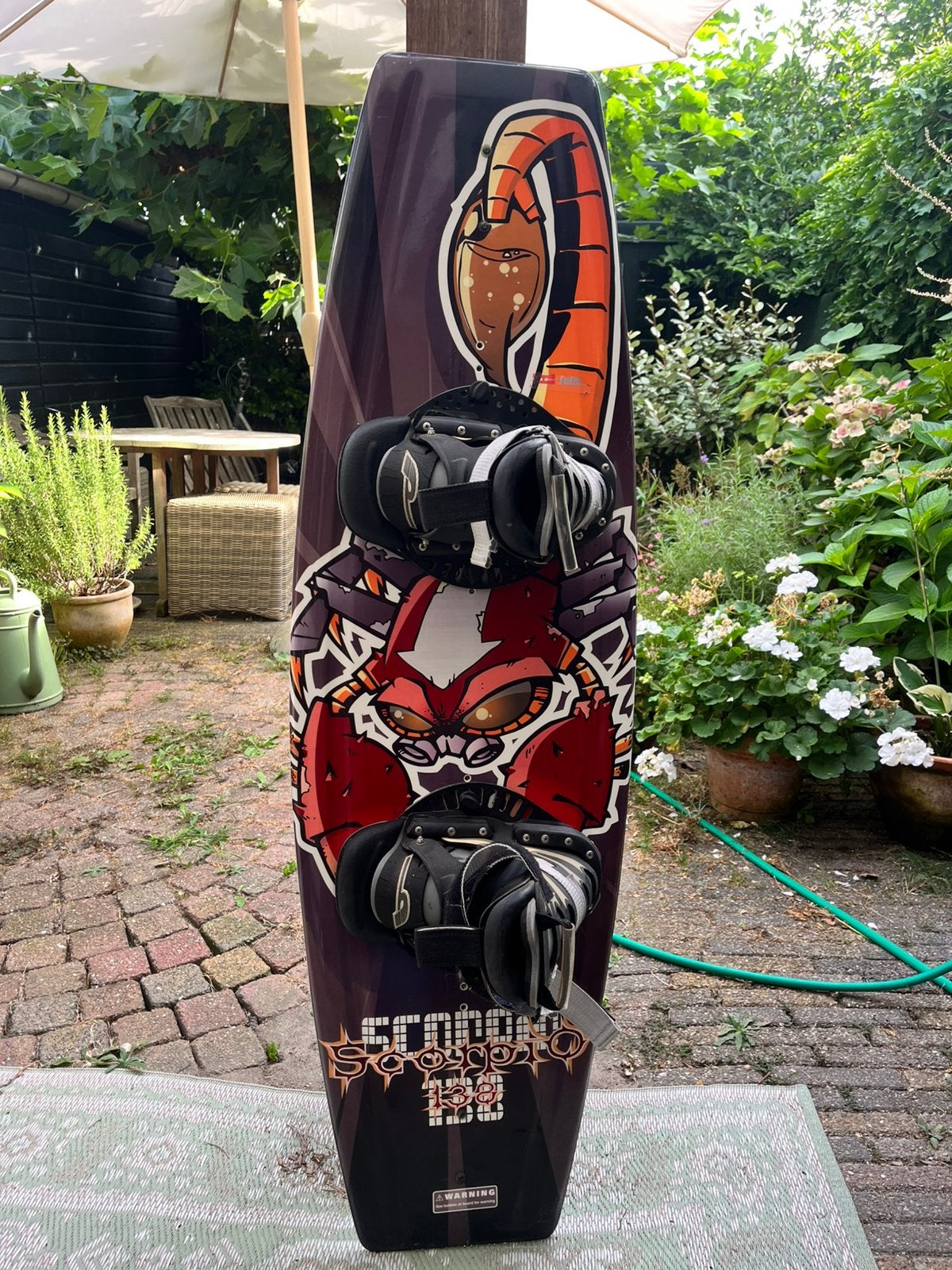 Scorpio 138 wakeboard inclusief bindingen, Ophalen of Verzenden, Gebruikt, Board en Schoenen