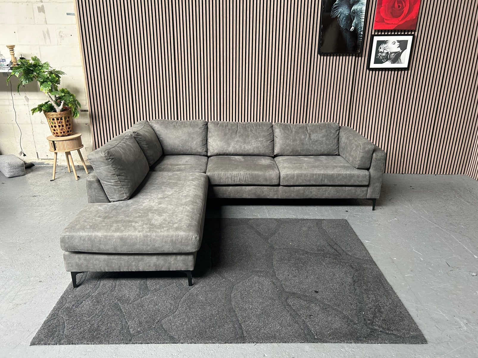 GRATIS LEVERING MICROLEDER HOEKBANK 265X213 GEREINIGD