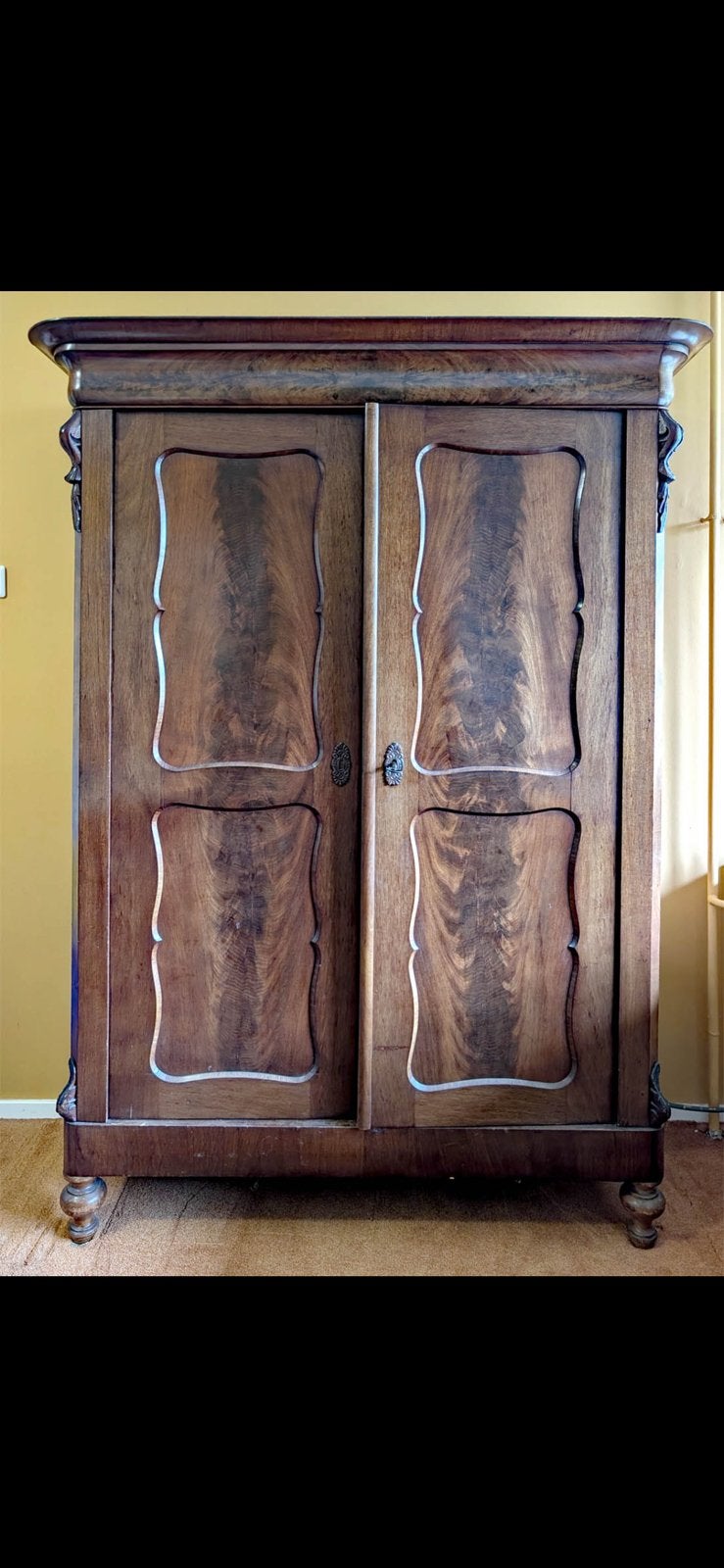 Mahoniehouten kast, Antiek en Kunst, Ophalen