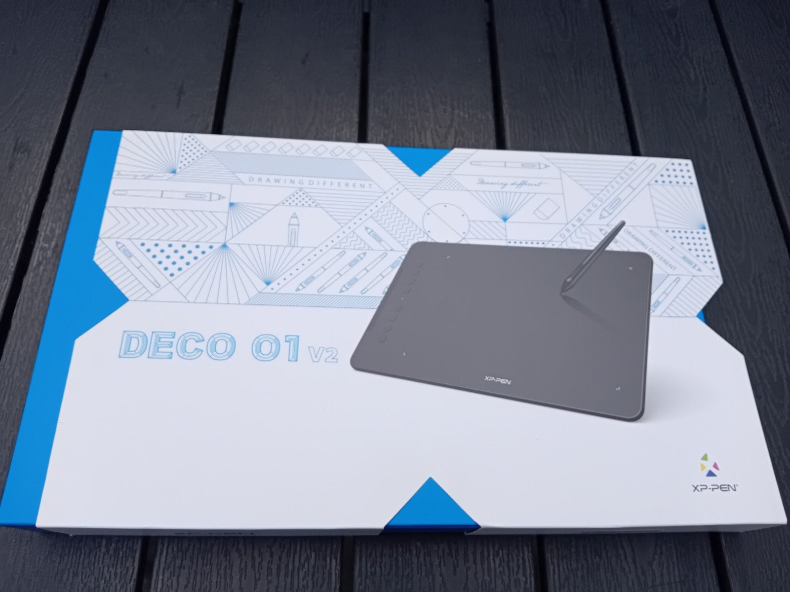XP-PEN Deco 01 V2 Tekentablet - Zga nieuw!, Ophalen of Verzenden, Zo goed als nieuw, Bedraad, XP-PEN