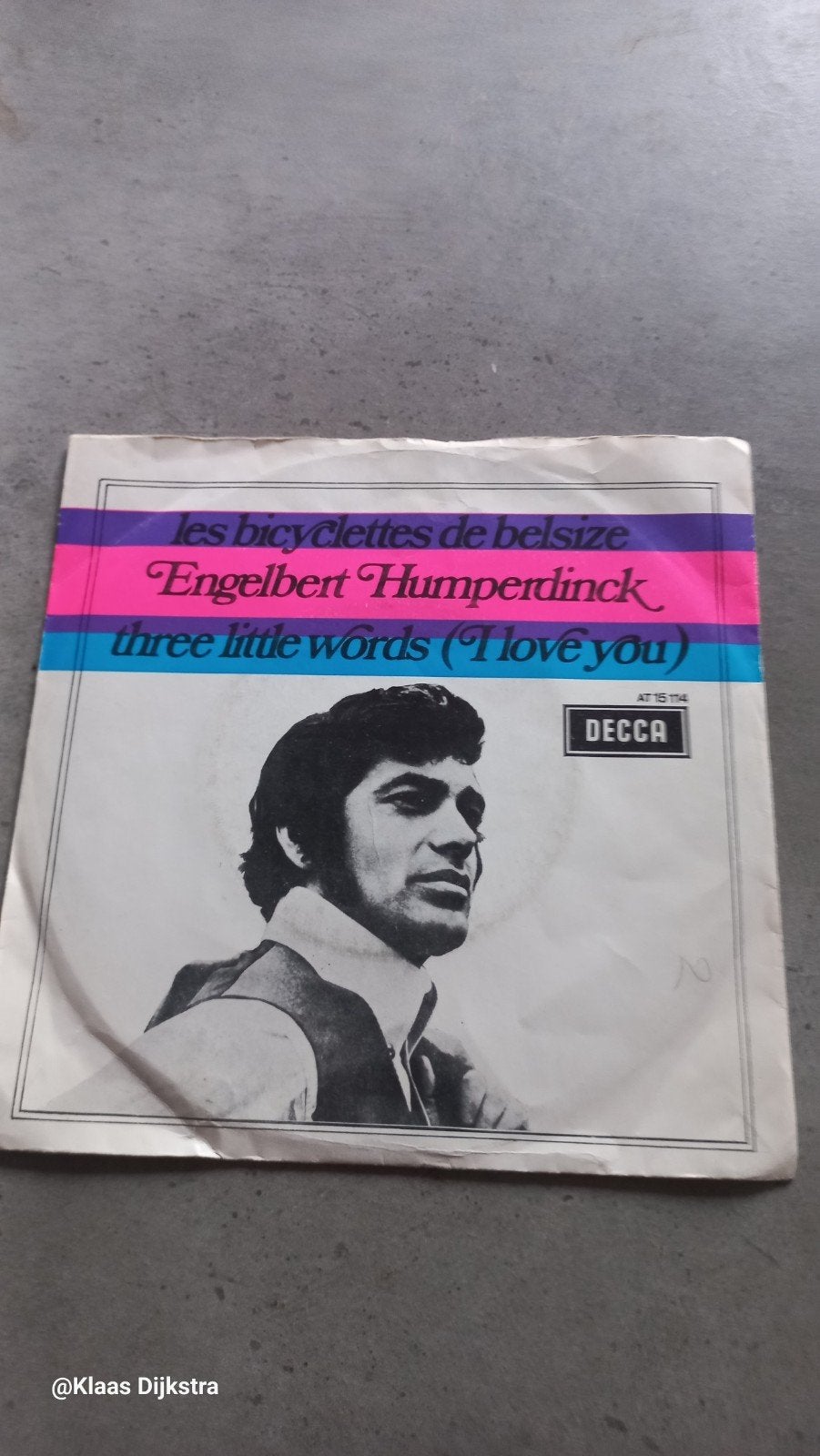 Engelbert Humperdinck - Les Bicyclettes de Belsize, Ophalen of Verzenden, 1960 - 1969, Gebruikt, 7 inch