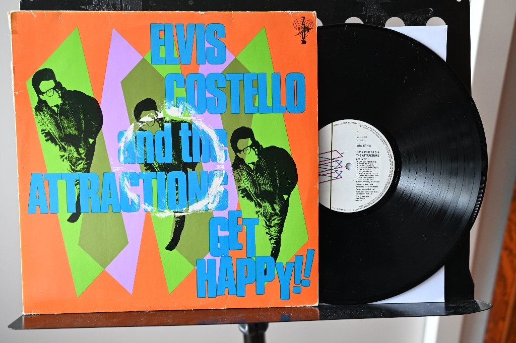 LP  1980  Elvis Costello and the Attractions - Get Happy !!, LP, Overige genres, Zo goed als nieuw, 12 inch