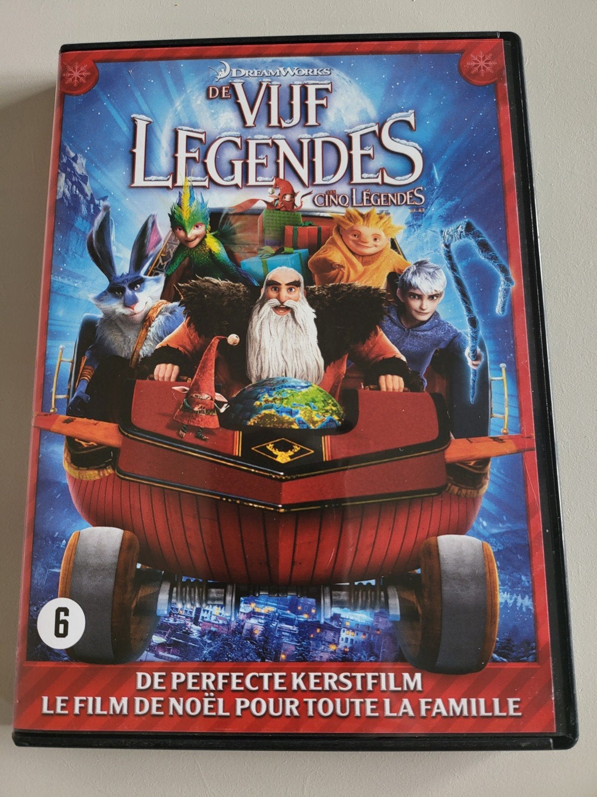 Dvd de vijf legendes - kerst kerstfilm, Cd's en Dvd's, Tekenfilm, Nederlands, Alle leeftijden, Amerikaans