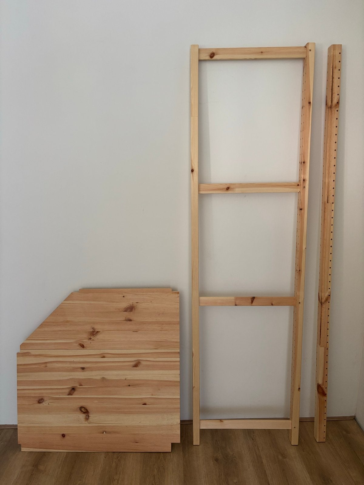 IKEA Ivar hoekmeubel: 4 planken, hoeksteun, zijpaneel, Ophalen, Zo goed als nieuw