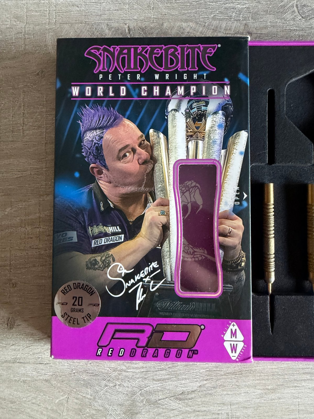 Peter Wright Snakebite World Champion Darts 20g (Zeldzaam), Ophalen of Verzenden, Gebruikt, Pijlen