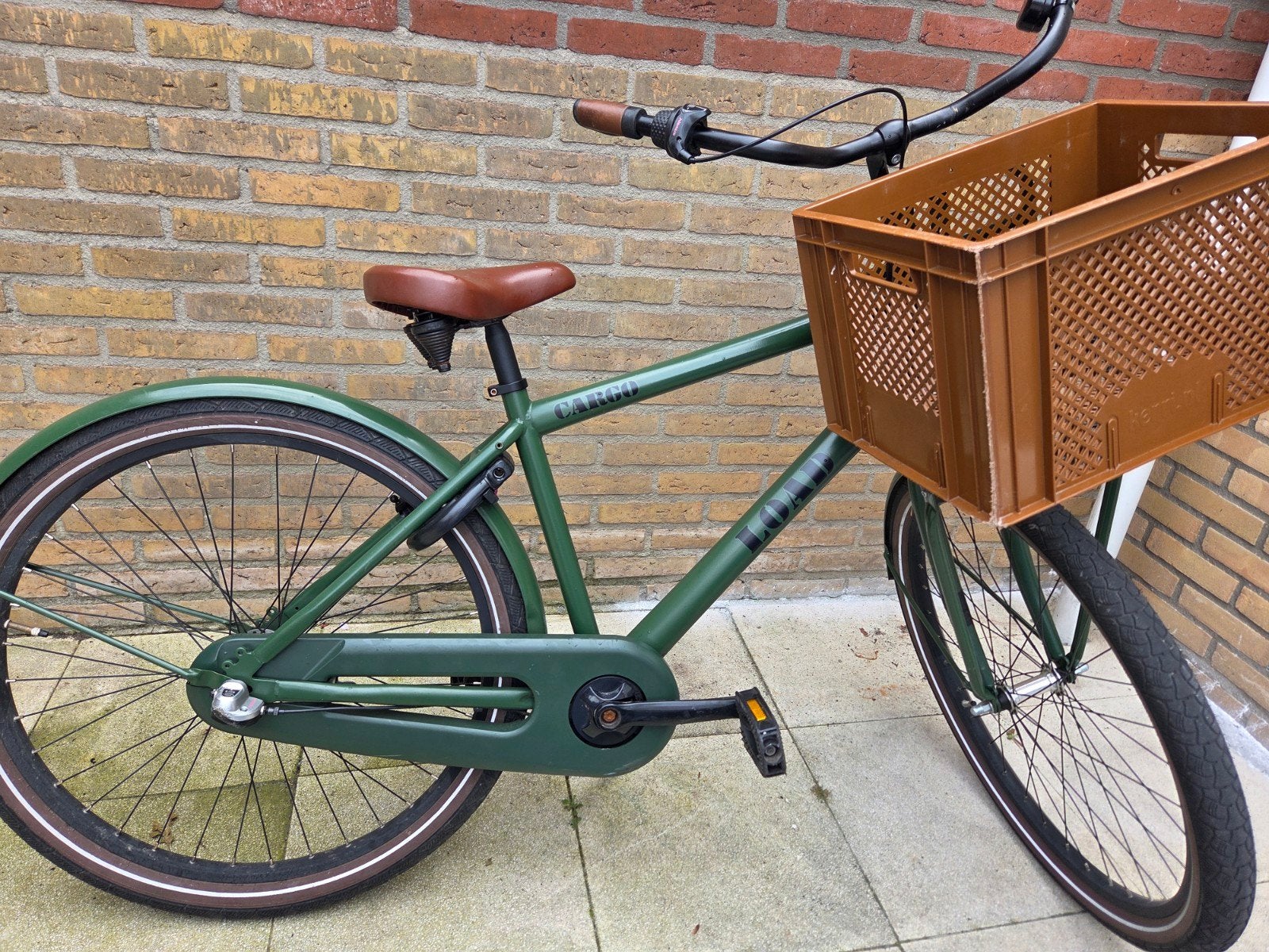 Zeer nette Load Cargo kinderfiets 2 jaar oud met krat, Ophalen of Verzenden, Zo goed als nieuw, Load Cargo, Terugtraprem