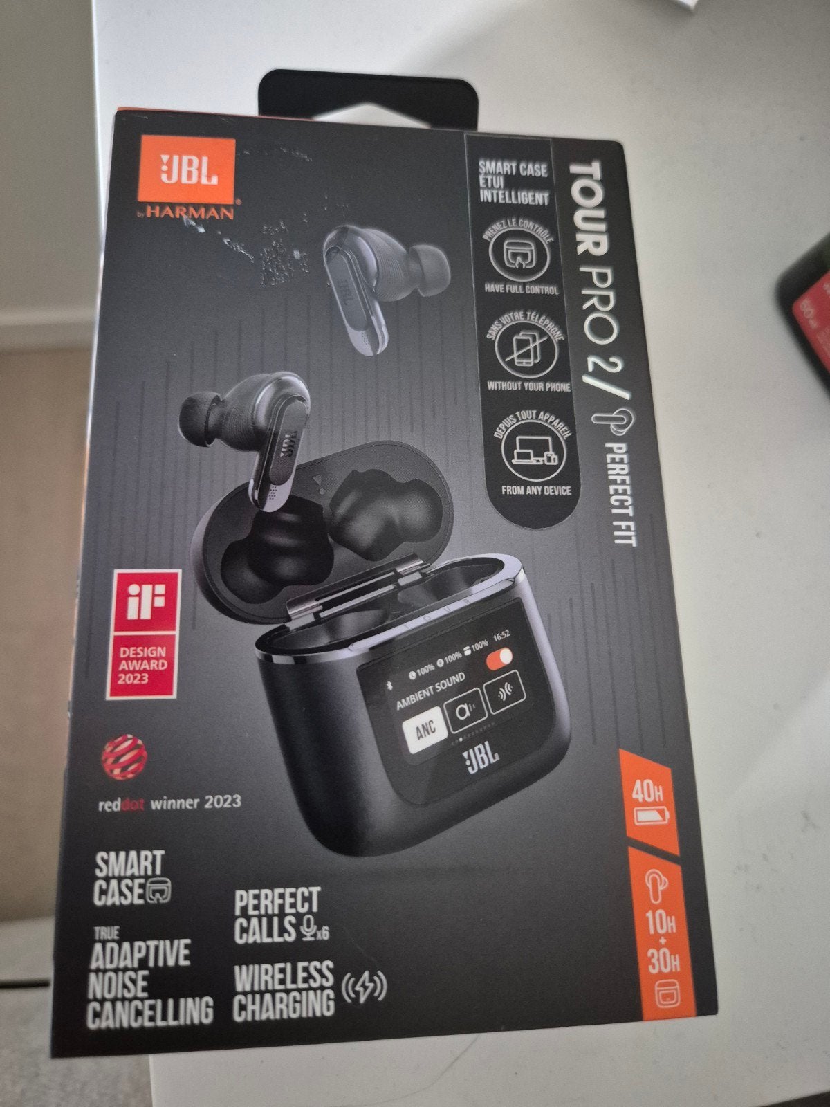 JBL Tour Pro 2, In-ear, JBL, Zo goed als nieuw, Zwart