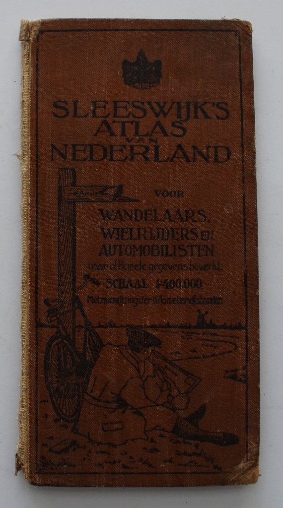 Atlas van Nederland, uitgave Sleeswijk, rond 1925, Gelezen, Overige atlassen, Ophalen of Verzenden, 1800 tot 2000