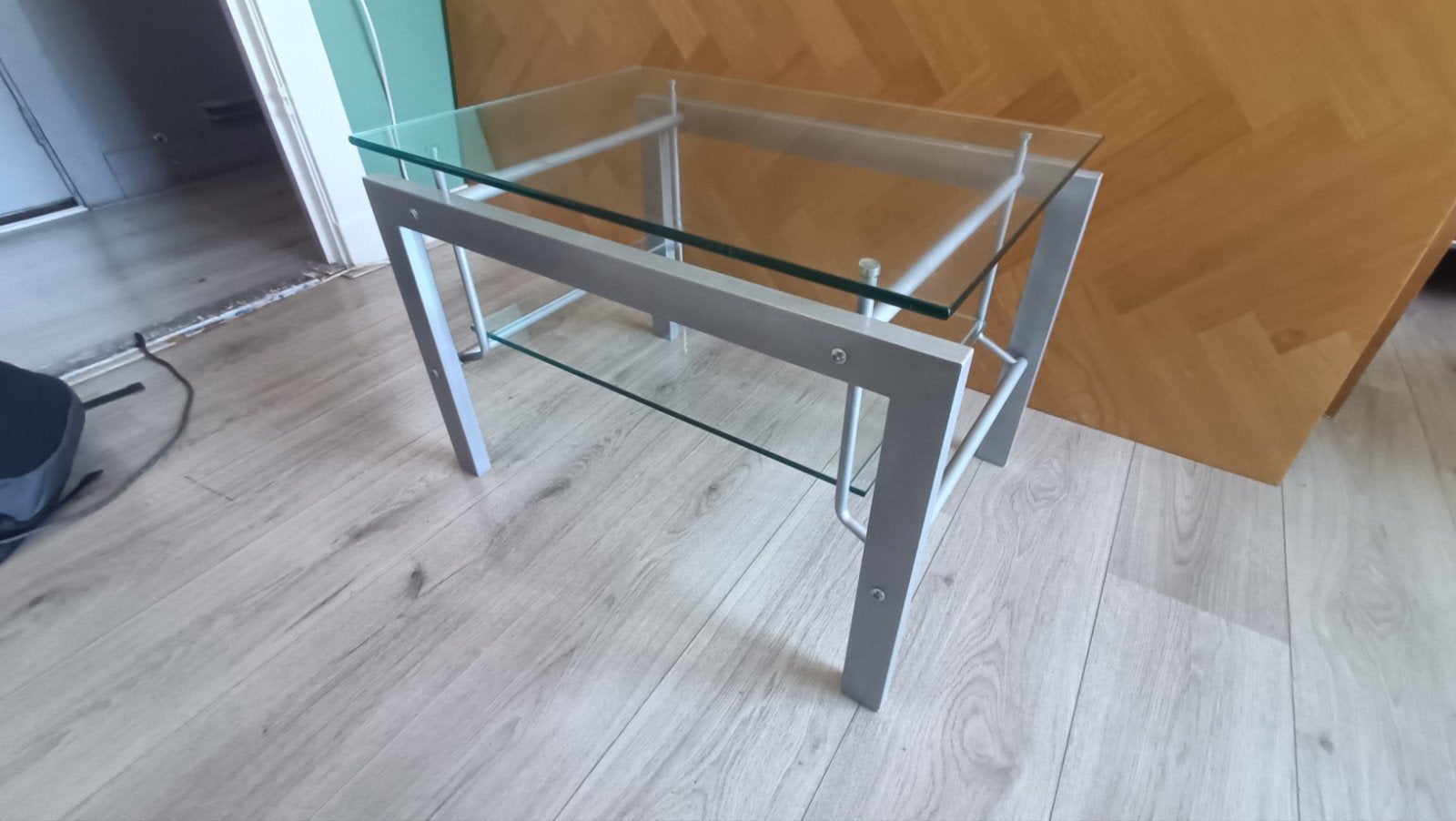 Salontafel glas, Huis en Inrichting, Ophalen, Gebruikt, 50 tot 100 cm, Glas