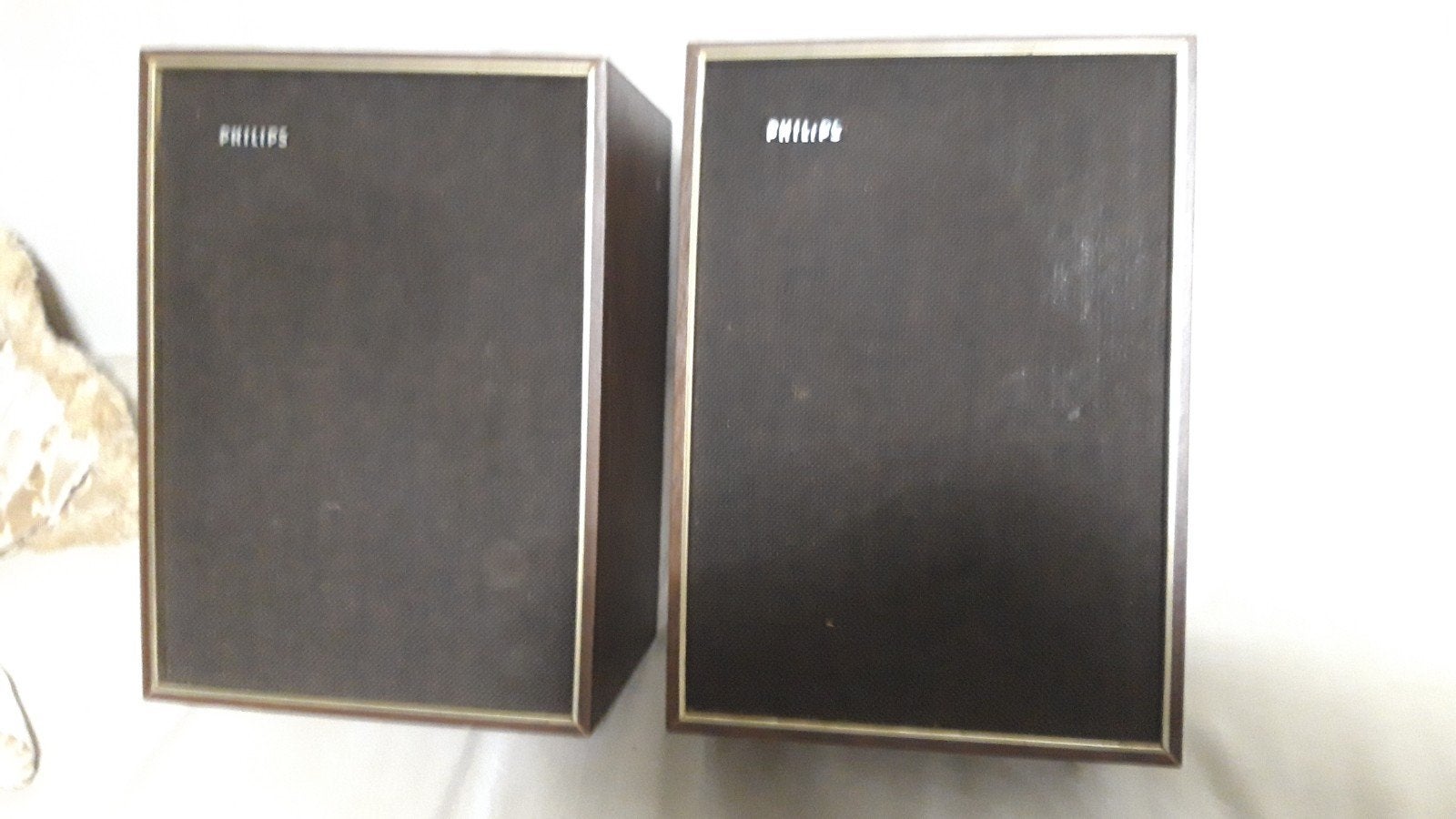Vintage Philips luidsprekers - 4 Ohm, 10W, Made in Finland, Stereo speakers, Philips, Gebruikt, Ophalen of Verzenden