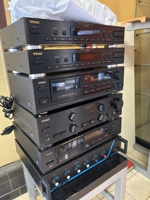 Teac vintage HiFi set + Merlaud AMD60 versterker, Tuner of Radio, Losse componenten, Zo goed als nieuw, Ophalen