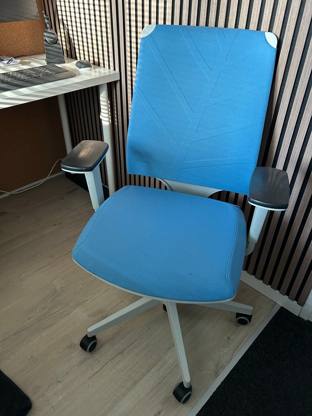 SitLand Made in Italy Ergonomische Bureaustoel - Blauw, Huis en Inrichting, Bureaustoelen, Ophalen, Blauw, Zo goed als nieuw, Bureaustoel