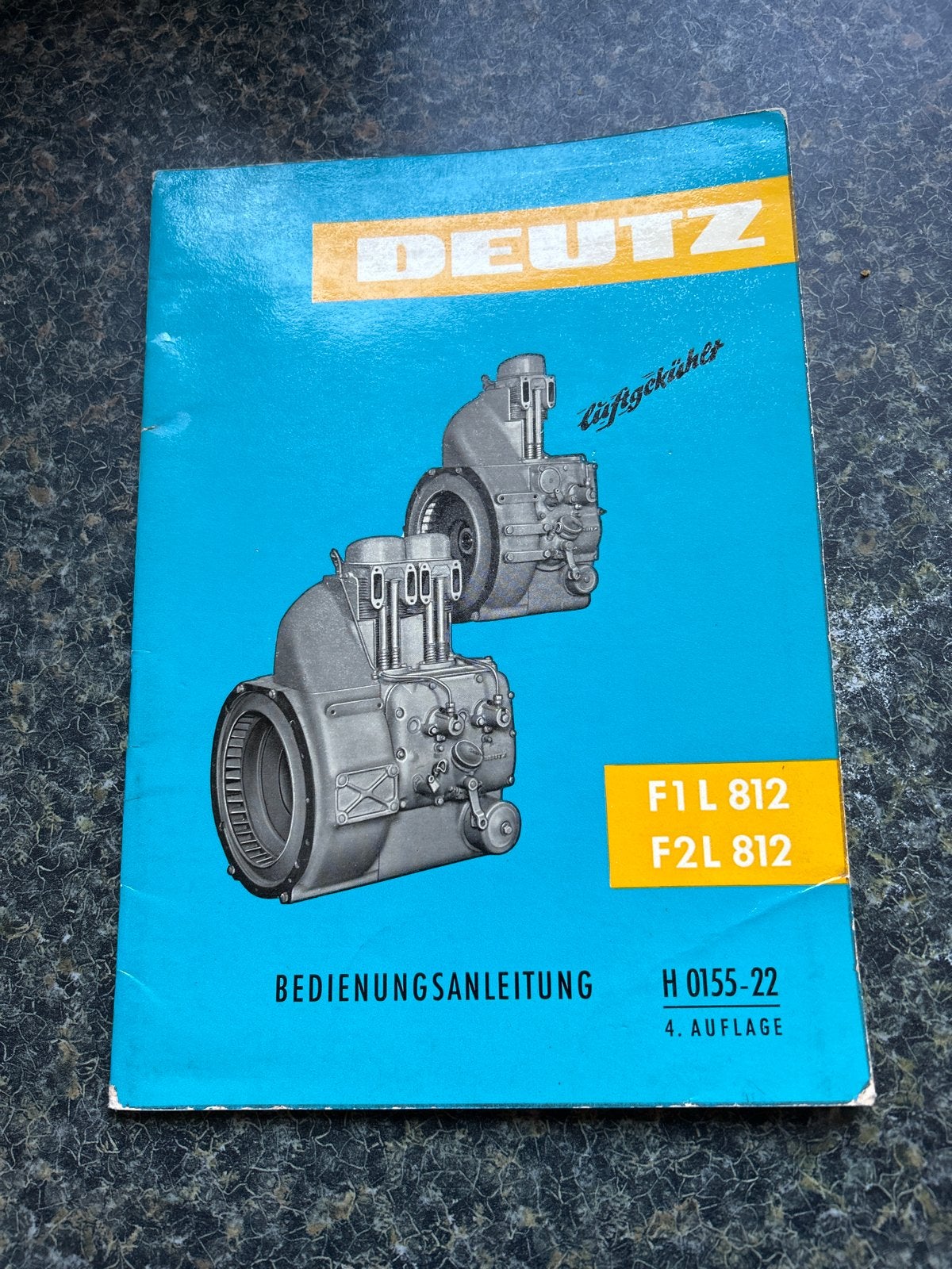 Deutz F1L 812 F2L 812 Bedienungsanleitung Motorhandleiding, Ophalen of Verzenden, Gelezen, Autotechniek
