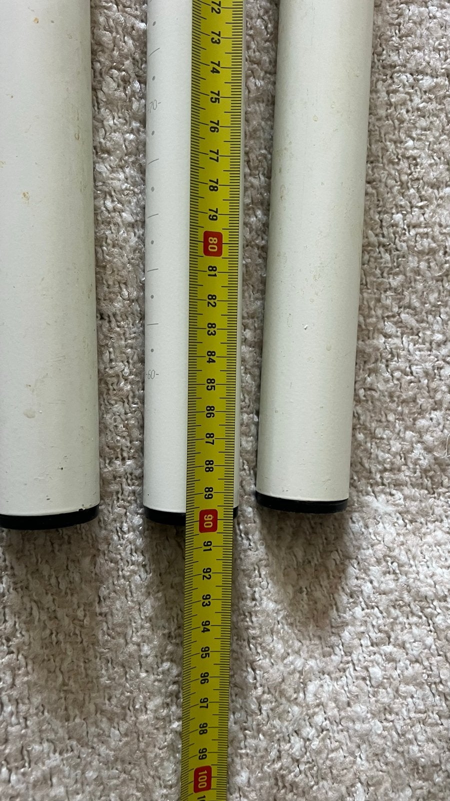 IKEA Adils tafelpoot, verstelbaar, wit, 5 stuks, Huis en Inrichting, Tafelonderdelen, Ophalen, Tafelpoot, Minder dan 50 cm, Gebruikt