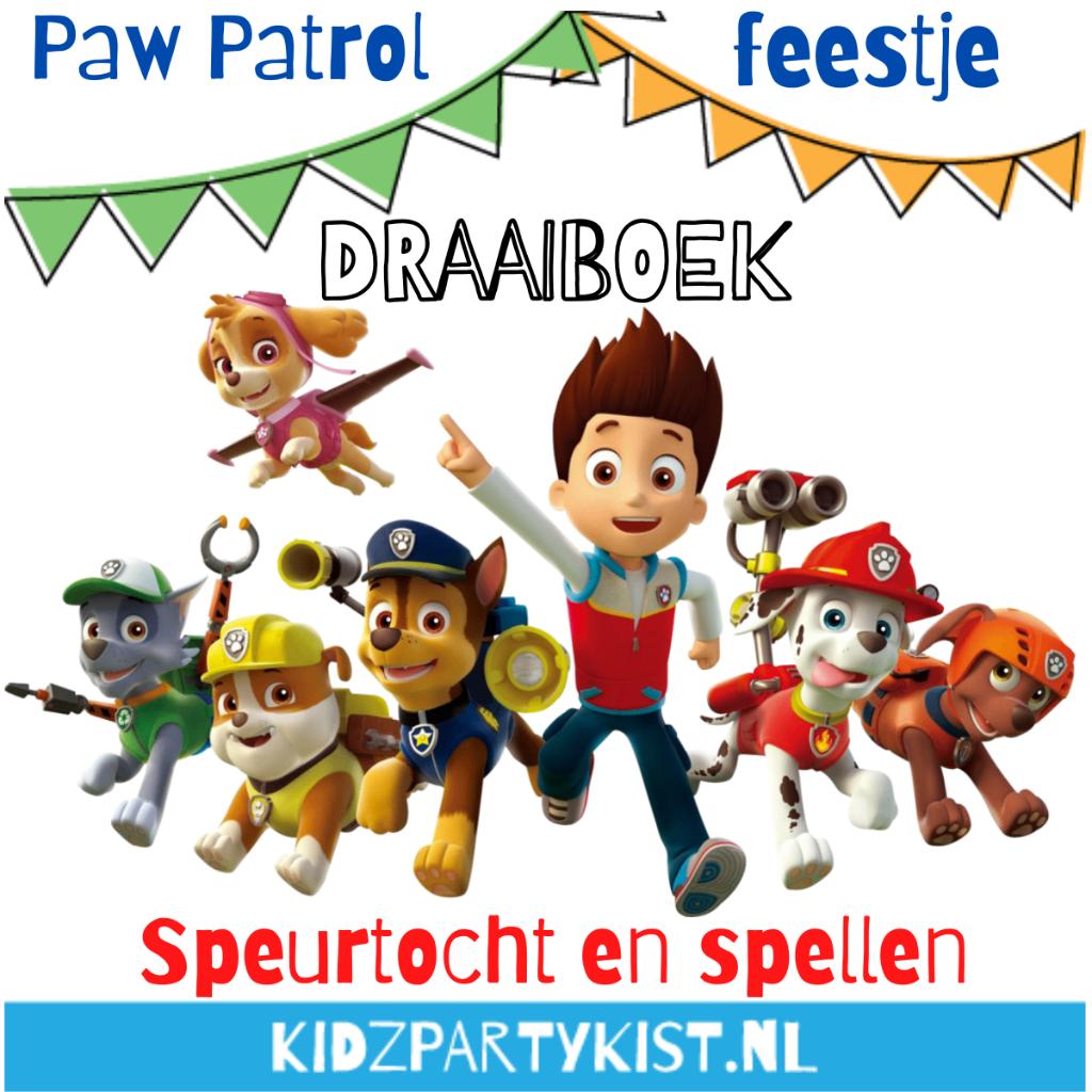 Paw Patrol Kinderfeestje draaiboek met speurtocht en spellen, Ophalen, Nieuw