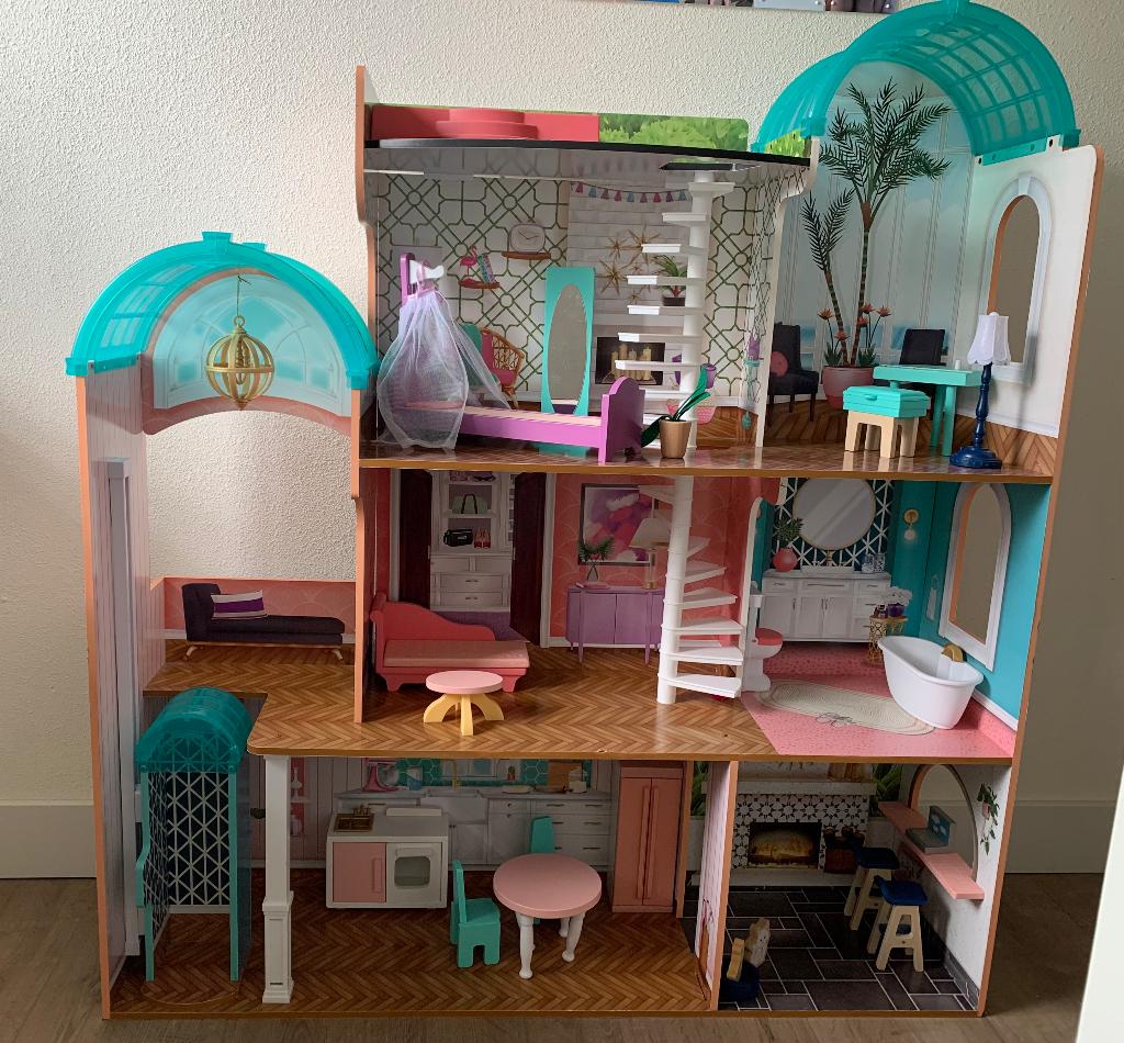 Barbiehuis (groot), Ophalen, Zo goed als nieuw, Poppenhuis