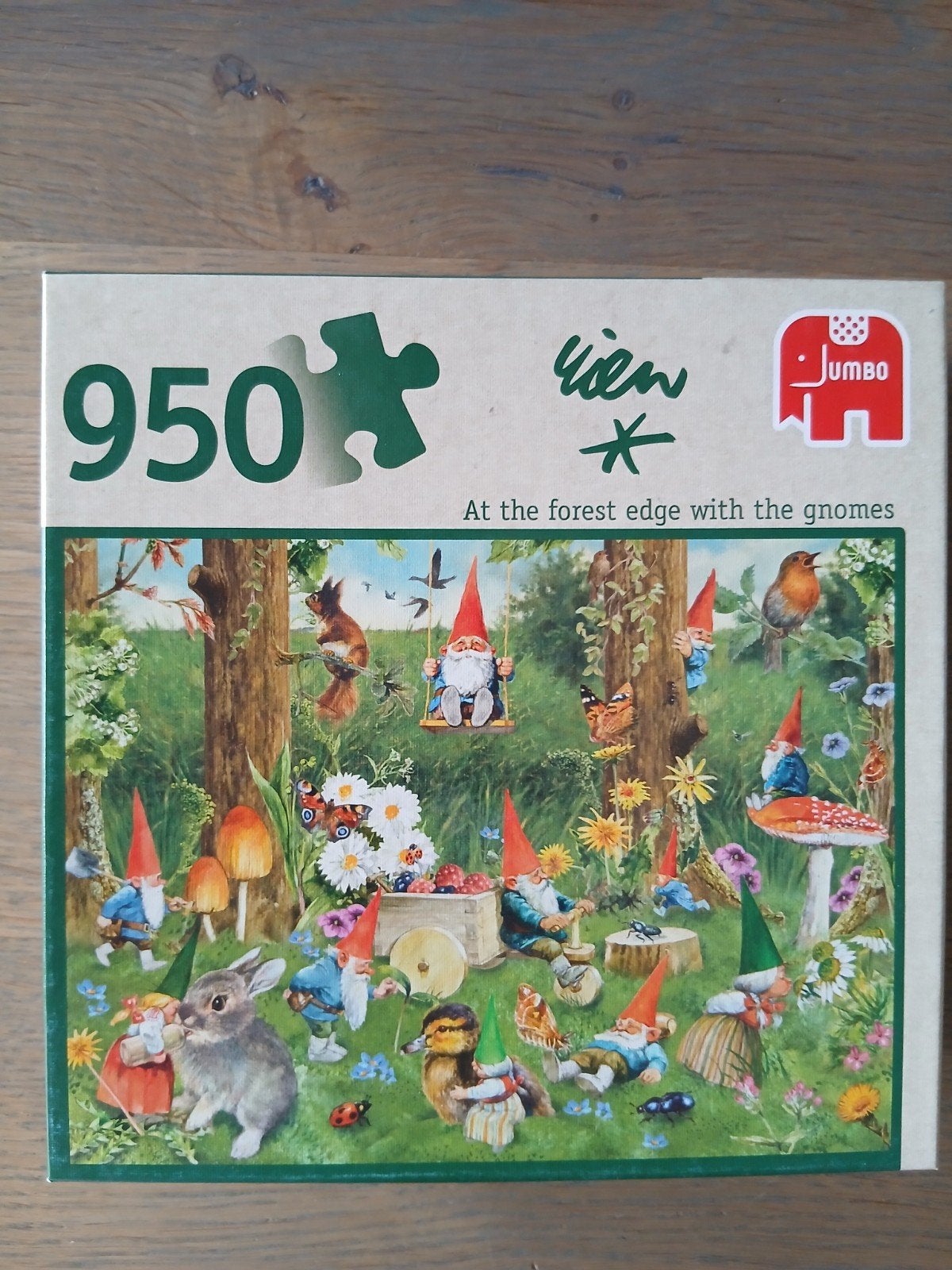 Jumbo Puzzel 950 stukjes: Kabouters in het bos, Ophalen, 500 t/m 1500 stukjes, Gebruikt, Legpuzzel