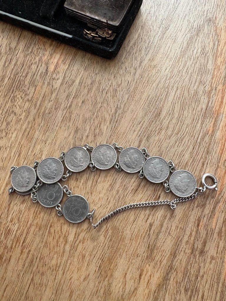 Zilveren armband, Sieraden, Tassen en Uiterlijk, Armbanden, Ophalen, Gebruikt, Zilver, Zilver