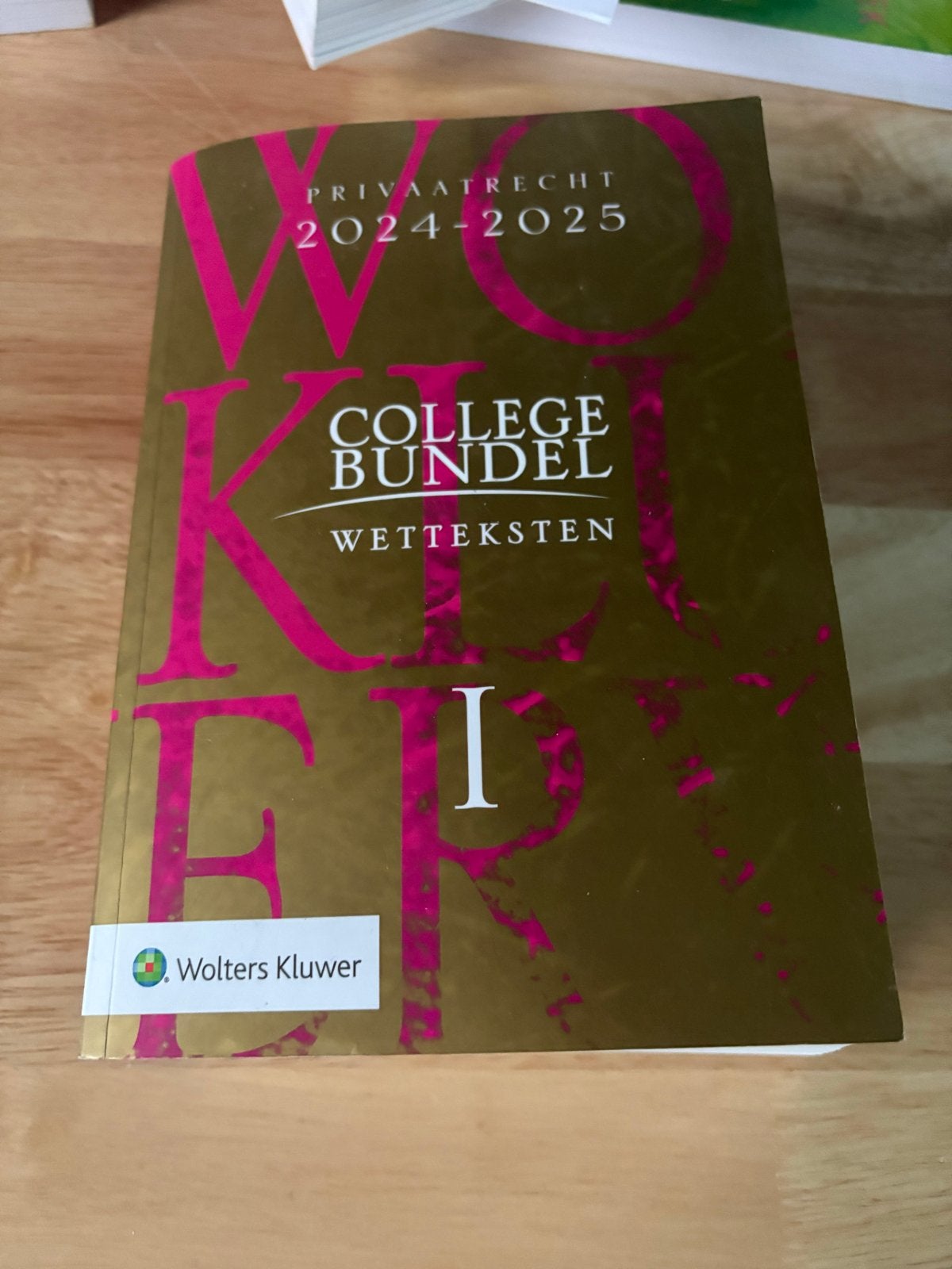 Collegebundel Privaatrecht 2024-2025 - Wolters Kluwer, Boeken, Ophalen of Verzenden, Gamma, Zo goed als nieuw, HBO